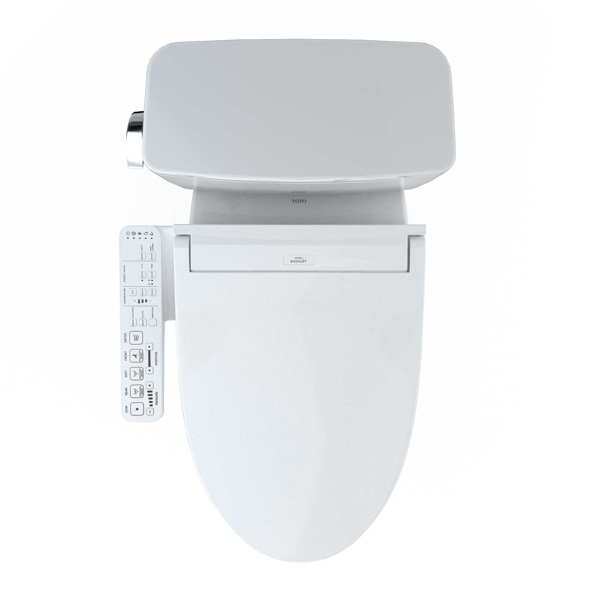 TOTO Drake Algodón Sencillo Alargado Altura Estándar Cierra Suave de 2 piezas con Bidet áspero en 12 pulgadas y 1.6 GPF MW7763074CSFG-01