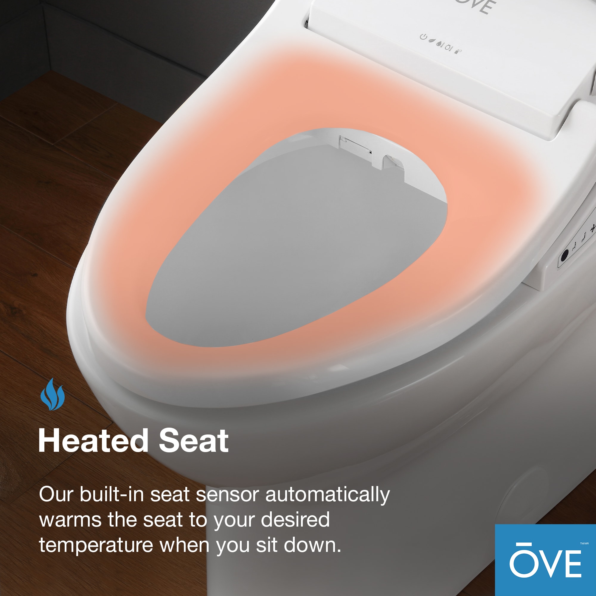 OVE Decors Felix Blanco Bidet de Altura de Silla alargada con Cierre Suave Inteligente de Doble Descarga de 12 pulgadas Rough-In, Etiquetado WaterSense de 1.6 GPF 15WST-FELI15-WHT