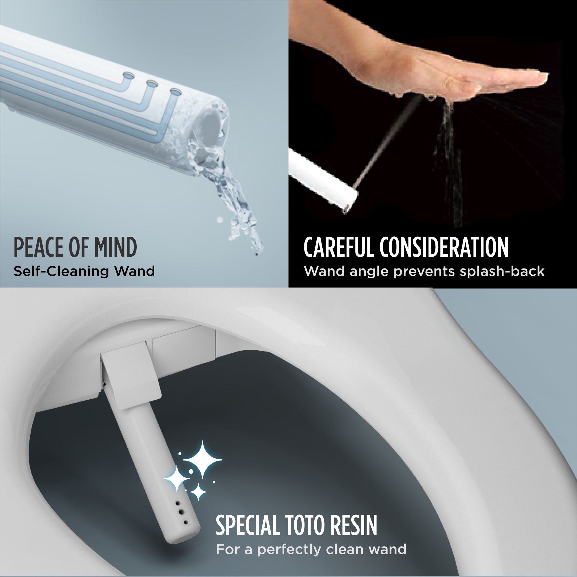 Asiento de baño con bidé calentado, cierre suave y alargado de plástico blanco de algodón TOTO SW3004-01