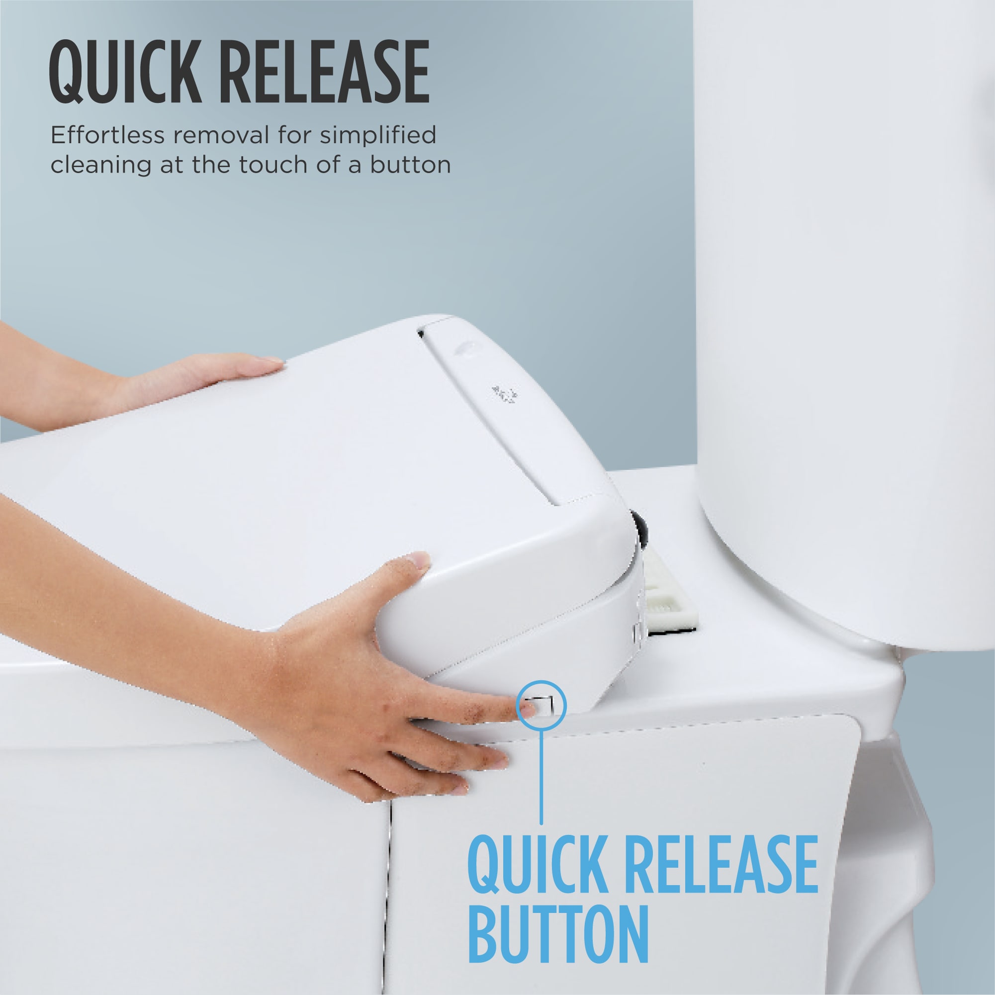 Asiento de baño con bidé calentado, cierre suave y alargado de plástico blanco de algodón TOTO SW3004-01