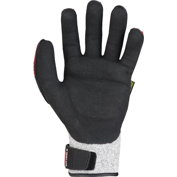 Guantes recubiertos con resistencia al corte y impacto de Mechanix Wear, Nivel de corte A5, 13 ga, Negro/Gris, Talla S - KHD-CR-010