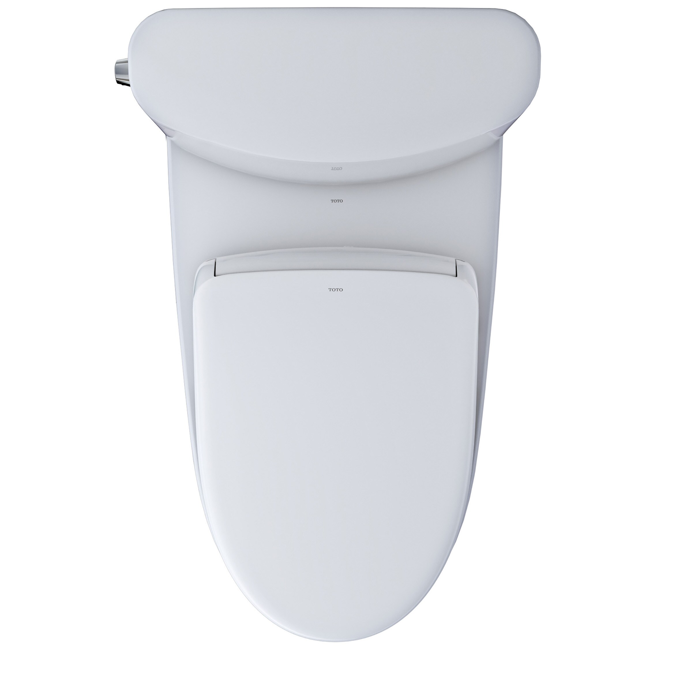 TOTO Nexus Algodón Blanco Bidet 2 Piezas Asiento Alargado Altura de Silla Suave Cierre Lento 12 pulgadas 1.28 GPF MW4424736CEFG-01
