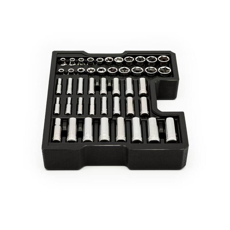 Set de herramientas mecánicas Husky con bandejas de almacenamiento integradas (270 piezas) - H270MTSBO