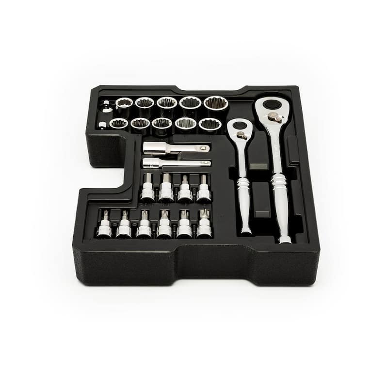 Set de herramientas mecánicas Husky con bandejas de almacenamiento integradas (270 piezas) - H270MTSBO
