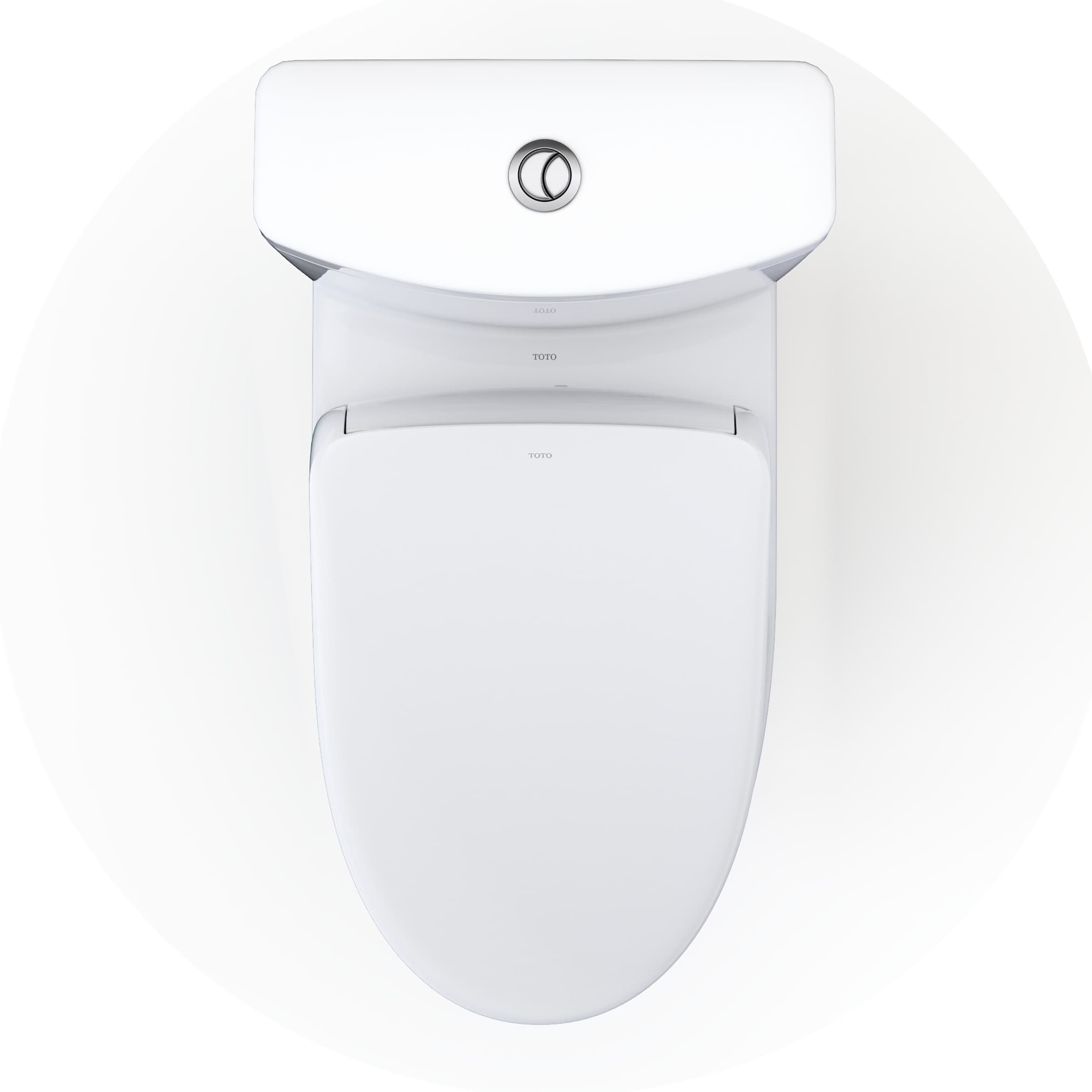TOTO Aquia Algodón Blanco Bidet de altura de silla alargada de doble descarga de 2 piezas con descarga en bruto de 12 pulgadas y 1.28 GPF MW4464726CEMFGNA-01
