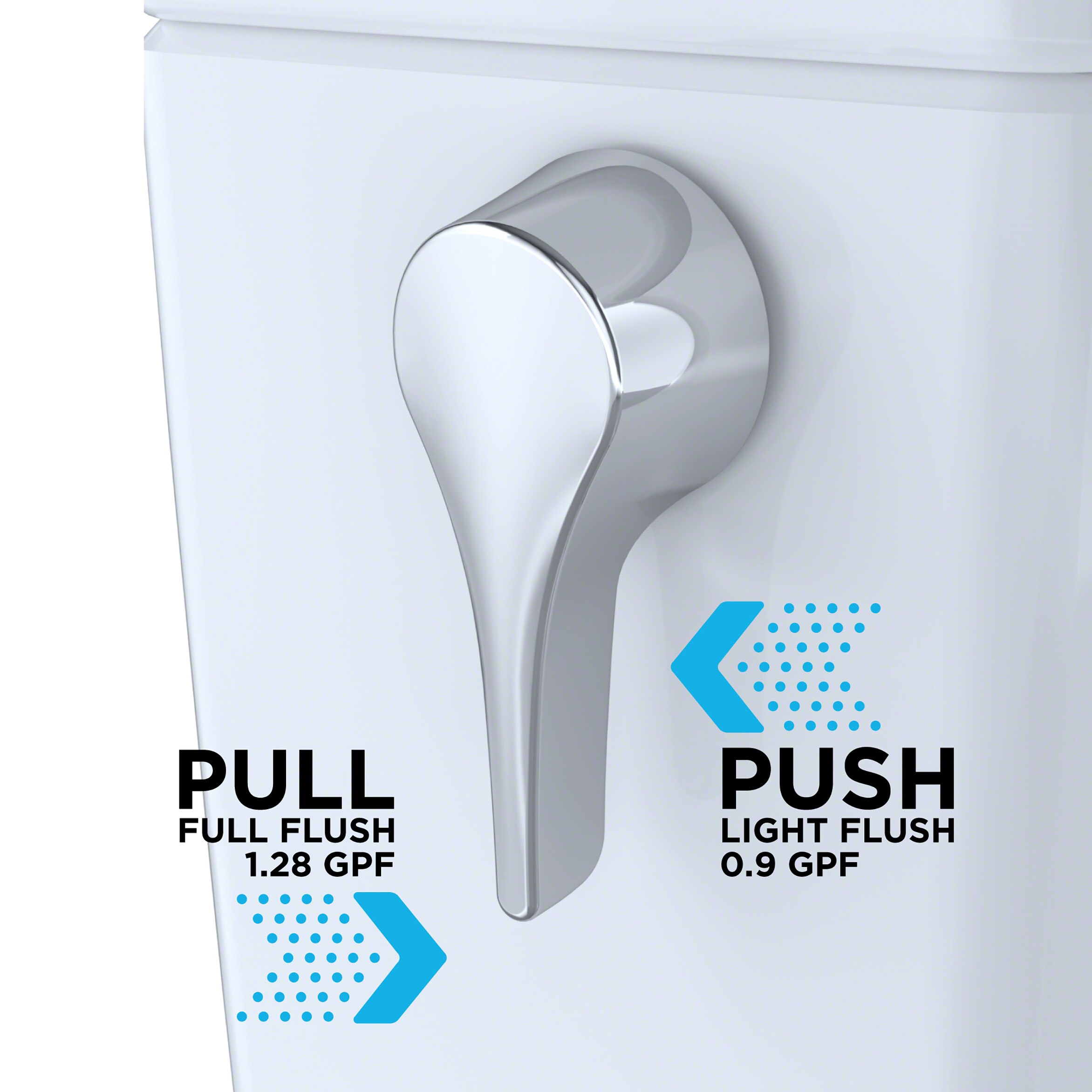 Bidet de altura estándar alargado de doble descarga en algodón blanco TOTO Aquia con etiqueta WaterSense de 1.28 GPF y 12 pulgadas de montaje áspero MW4364726CEMFGNA-01.