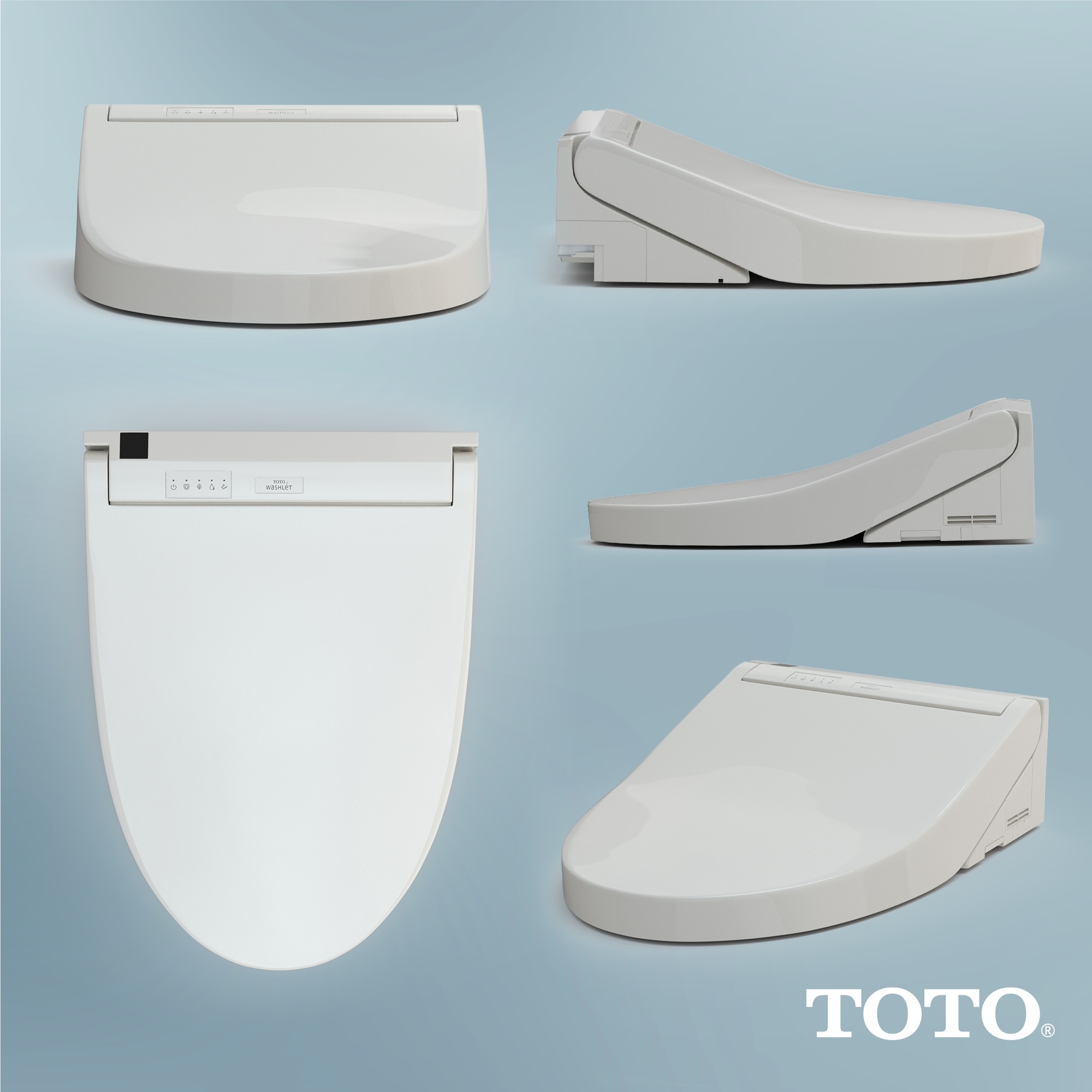 Asiento de inodoro con bidé térmico suave de cierre suave alargado en plástico beige Sedona TOTO Washlet C5 SW3084-12
