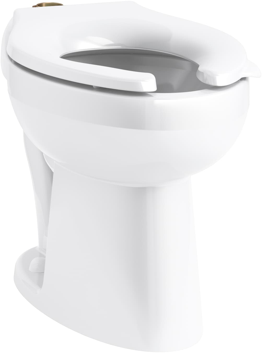 Taza de baño comercial alargada de altura de silla Highcliff blanco de KOHLER con descarga a 12 pulgadas - K-96057-0