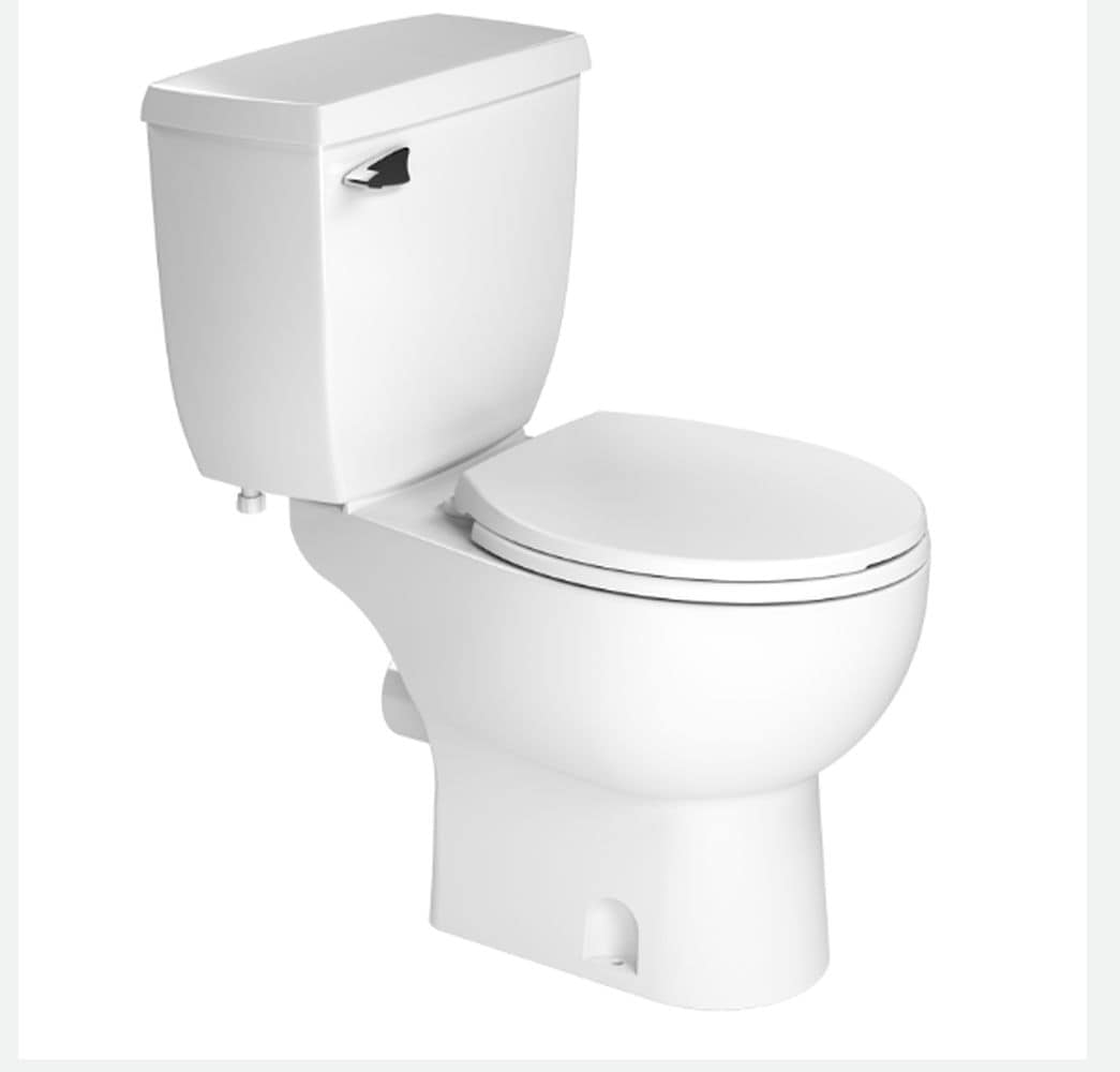 Sanitario alargado de altura de silla color blanco SANIFLO con descarga de 7 pulgadas 083