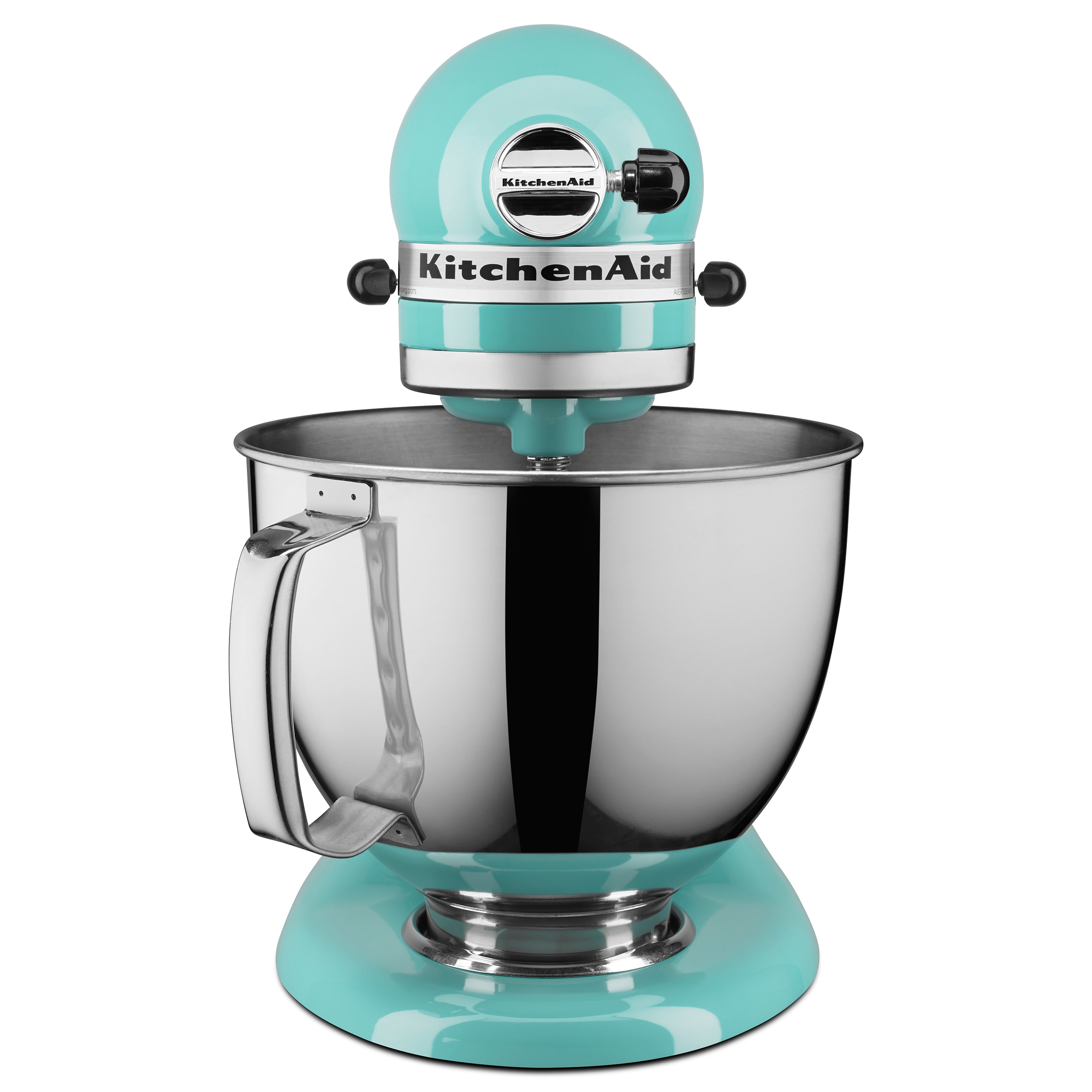 Batidora de pedestal inclinable KitchenAid Artisan Aqua Sky de 5 cuartos KSM150PSAQ