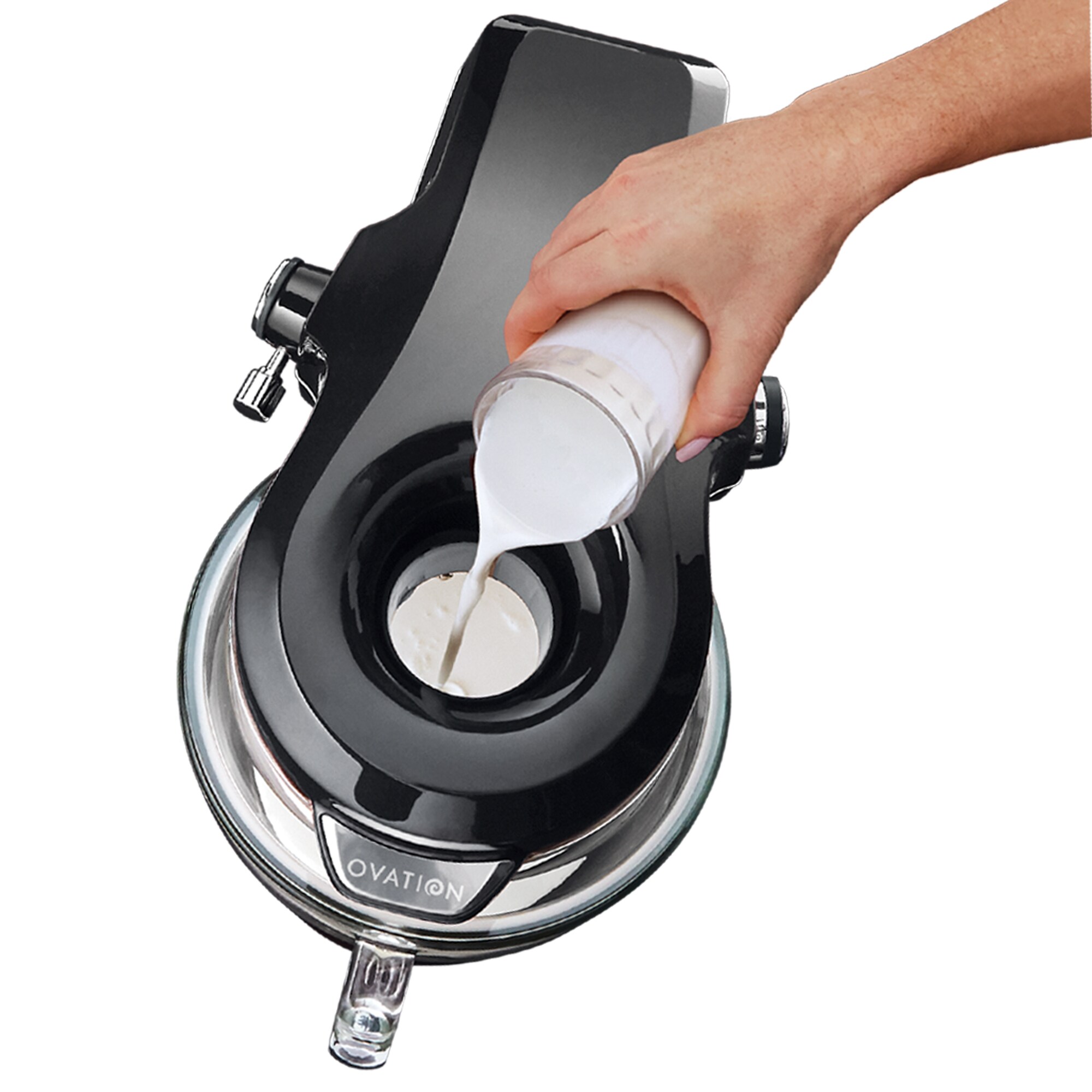 Batidora de pie inclinable Kenmore Elite Heavy-Duty de 500 vatios con vertido patentado desde arriba en Gris Ovation de 5 cuartos para uso comercial o residencial.