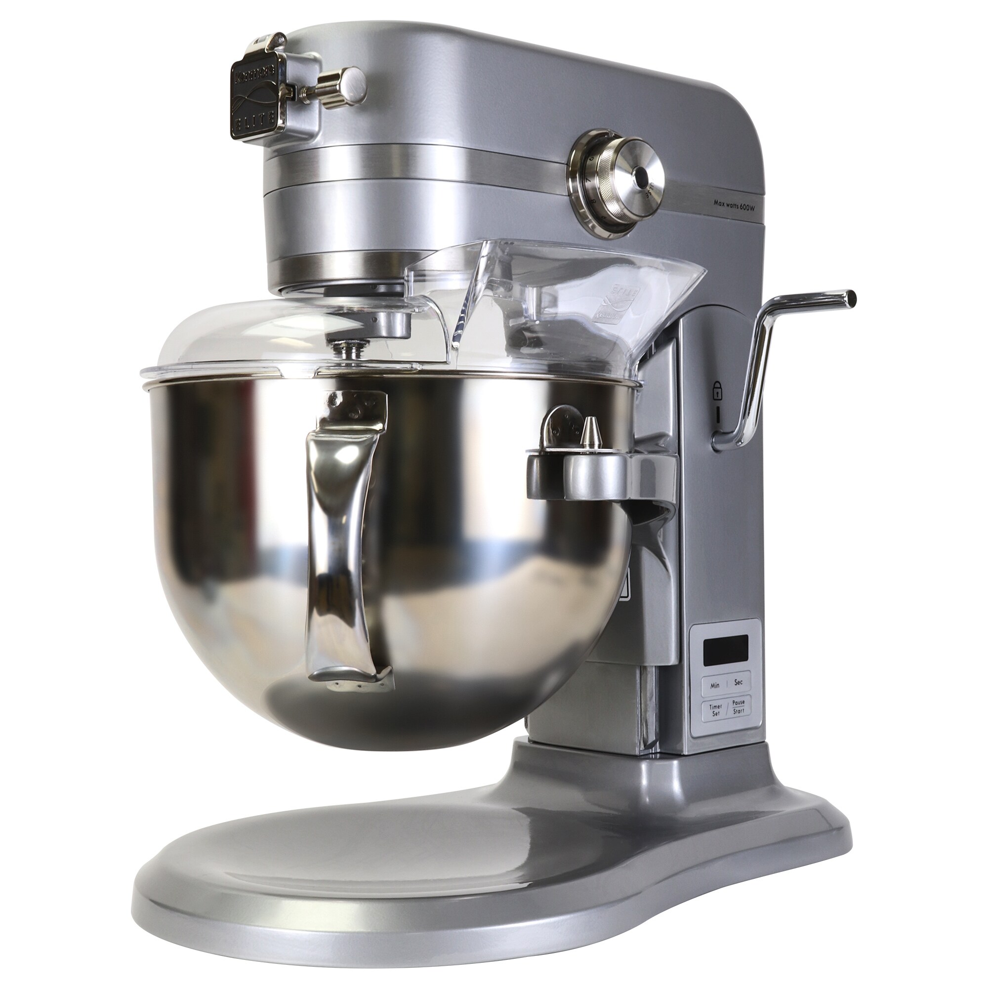 Batidora de pedestal Kenmore Elite resistente con elevación de tazón de 600 vatios y 2 tazones de mezcla de acero inoxidable de 6 cuartos - Ideal para uso comercial o residencial KKESM600M