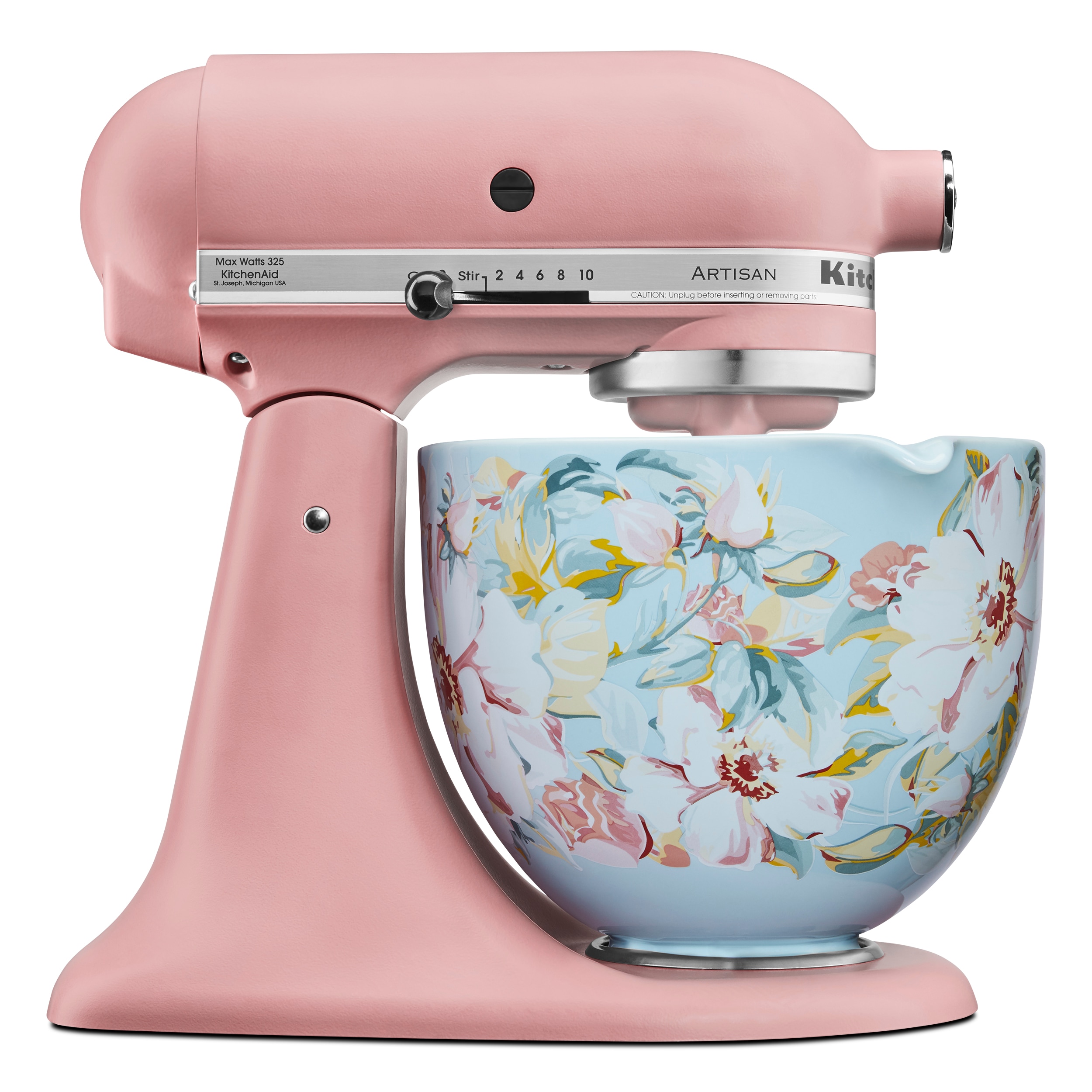 Batidora de pie de cerámica azul KitchenAid con tazón de cristal KSM2CB5PWG