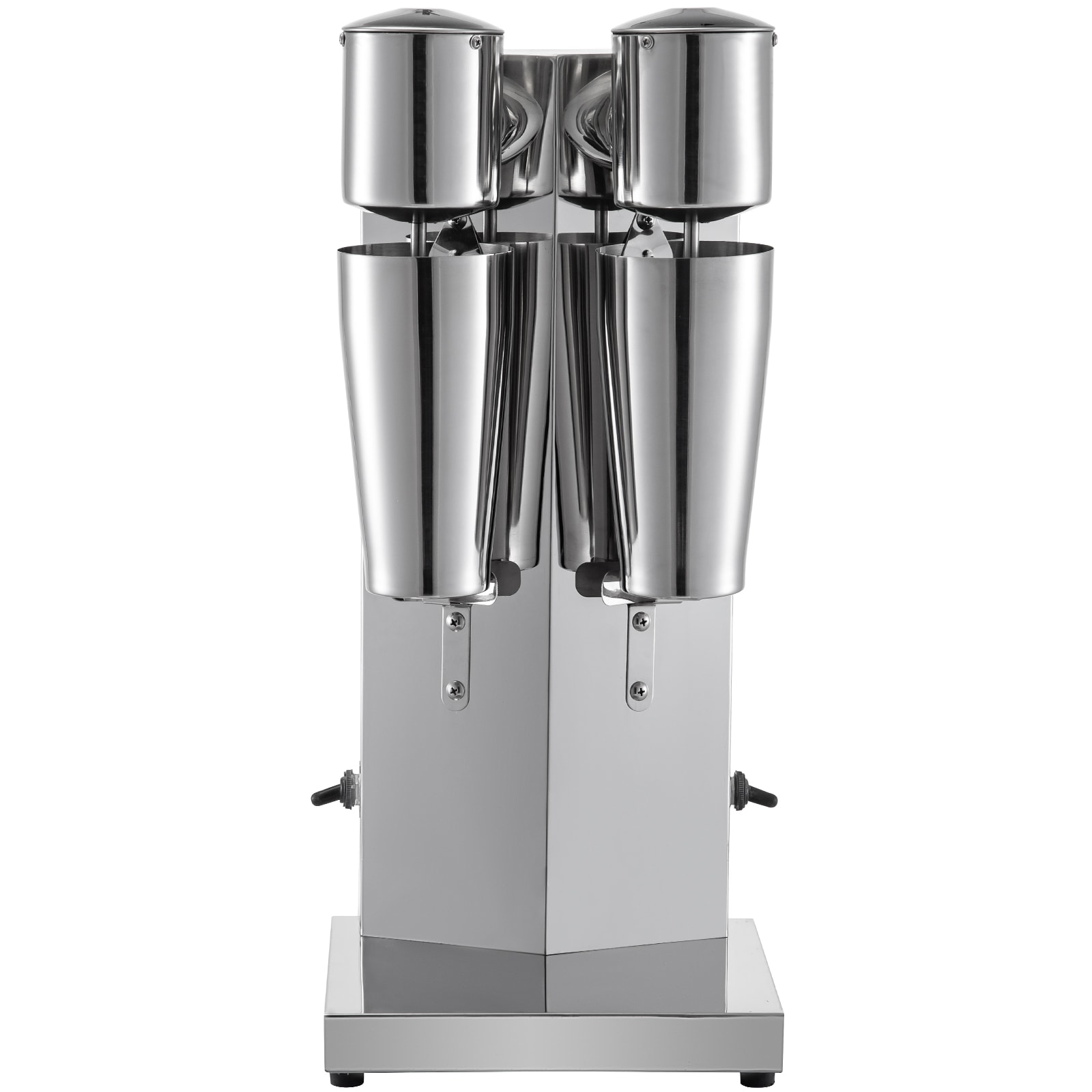 Mezcladora de Batidos Eléctrica de Doble Cabezal de 180W de Acero Inoxidable para Batidos de Leche Comercial/Residencial con Inclinación de Cabeza 0.84 Litros