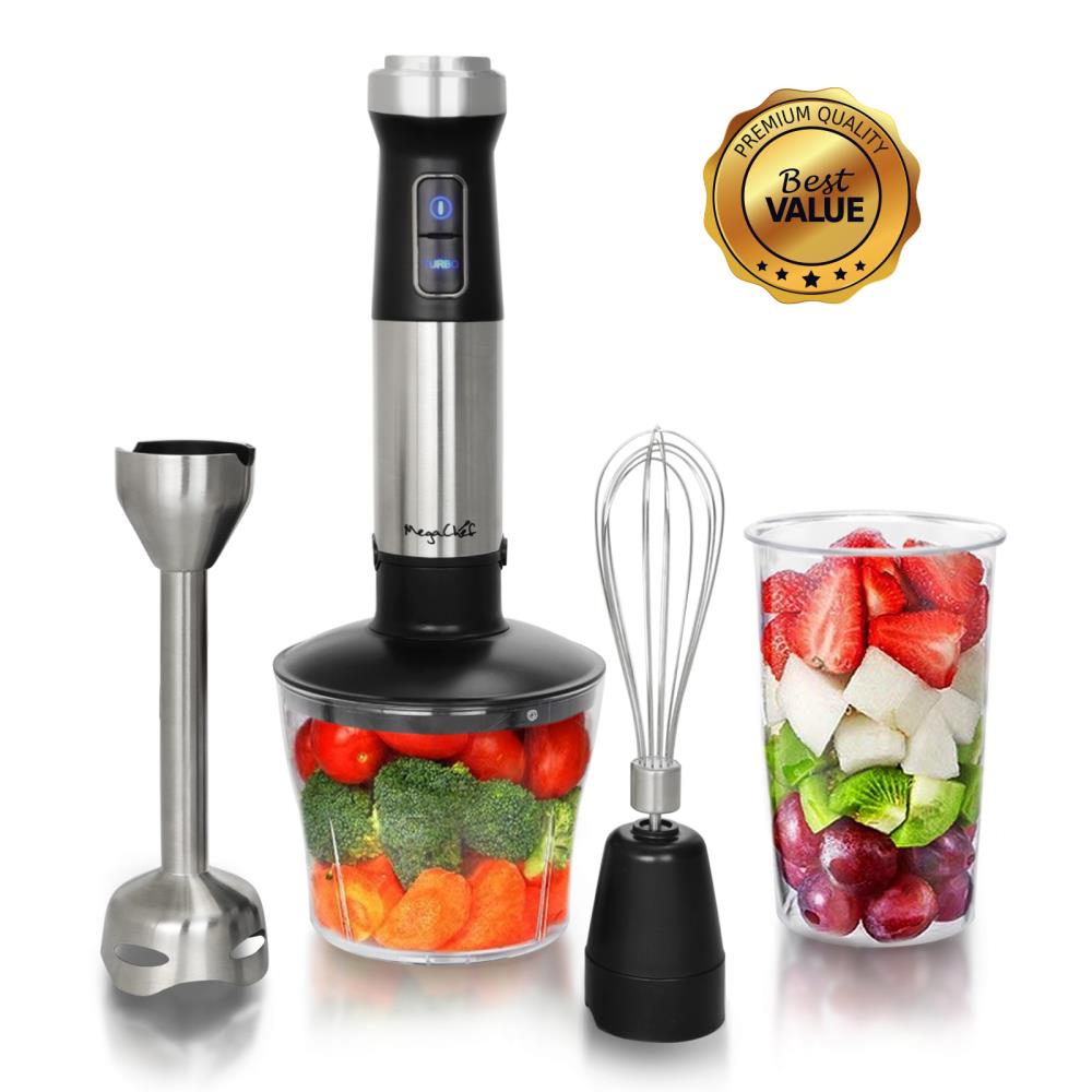 Batidora de Mano MegaChef de 2 Velocidades con Almacenamiento (Acero Inoxidable) 849105671M