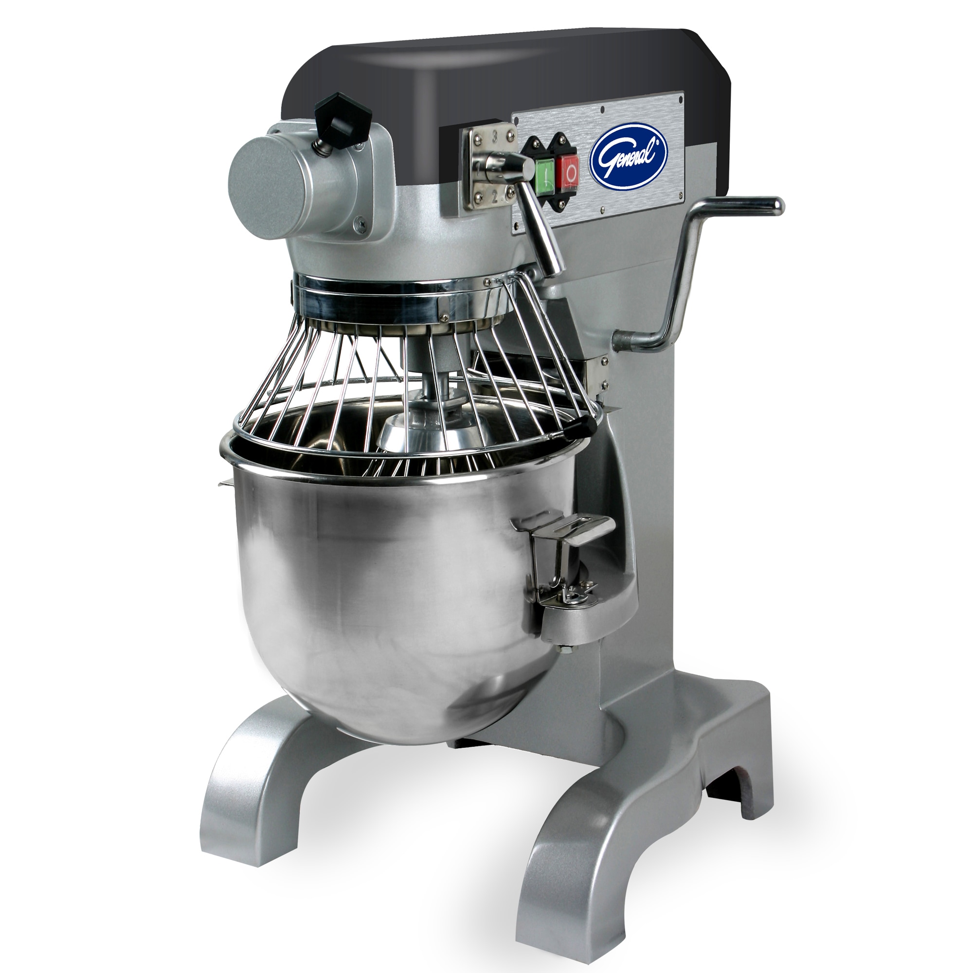 Mixer de pedestal comercial de levantamiento de tazón de acero inoxidable de 10 cuartos
