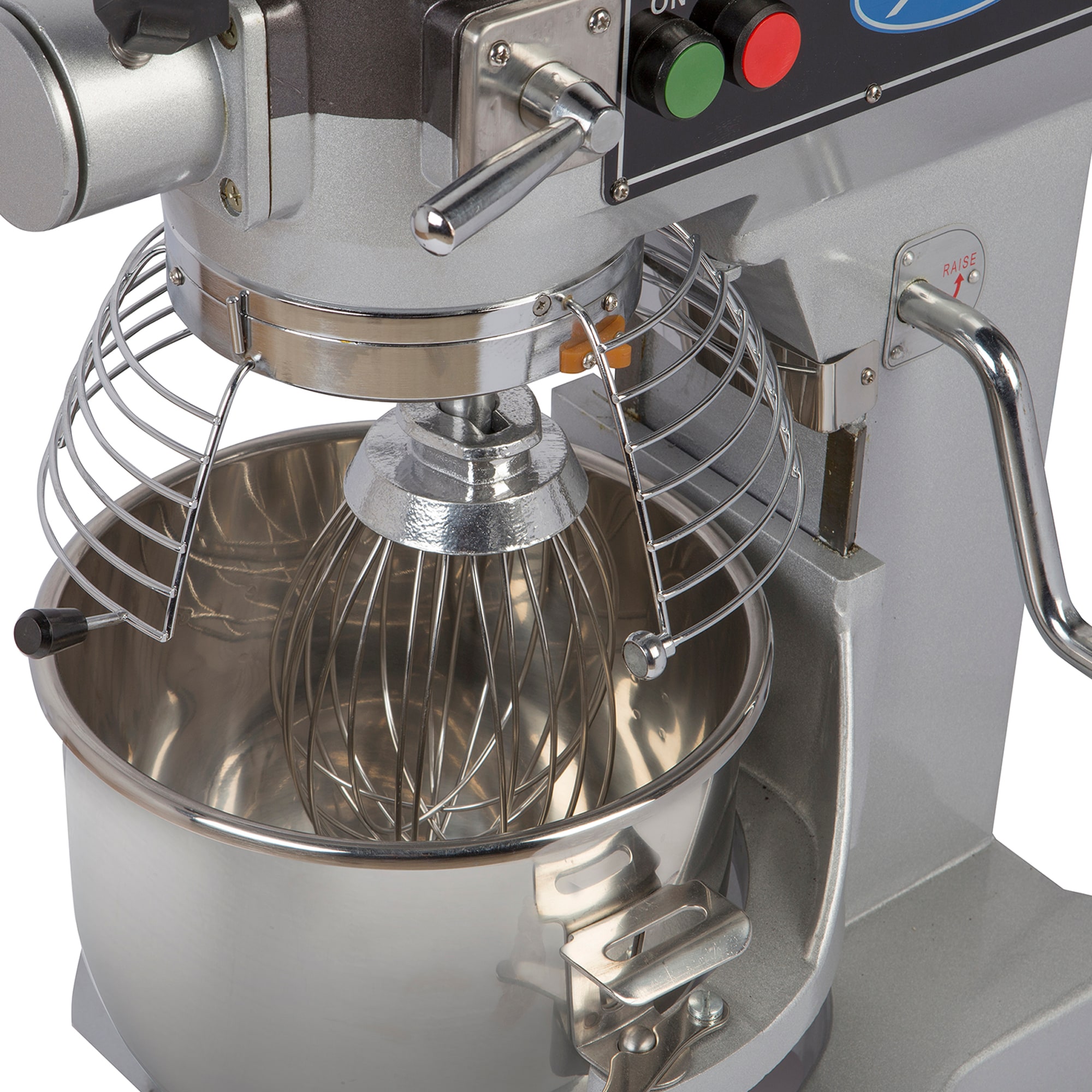 Mixer de pedestal comercial de levantamiento de tazón de acero inoxidable de 10 cuartos