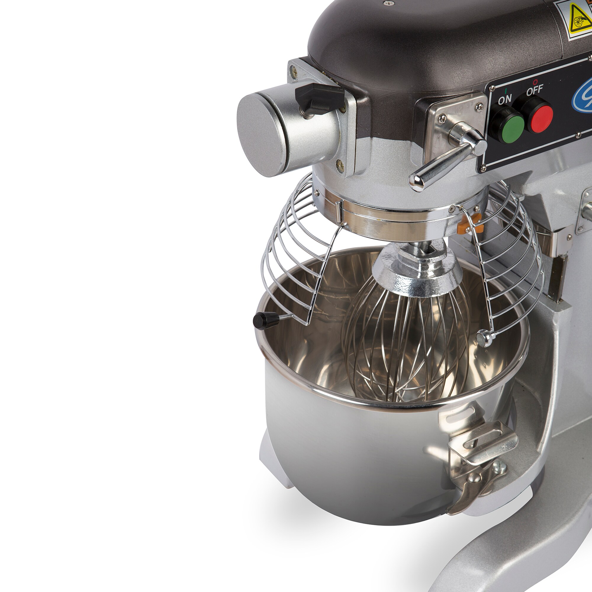 Mixer de pedestal comercial de levantamiento de tazón de acero inoxidable de 10 cuartos