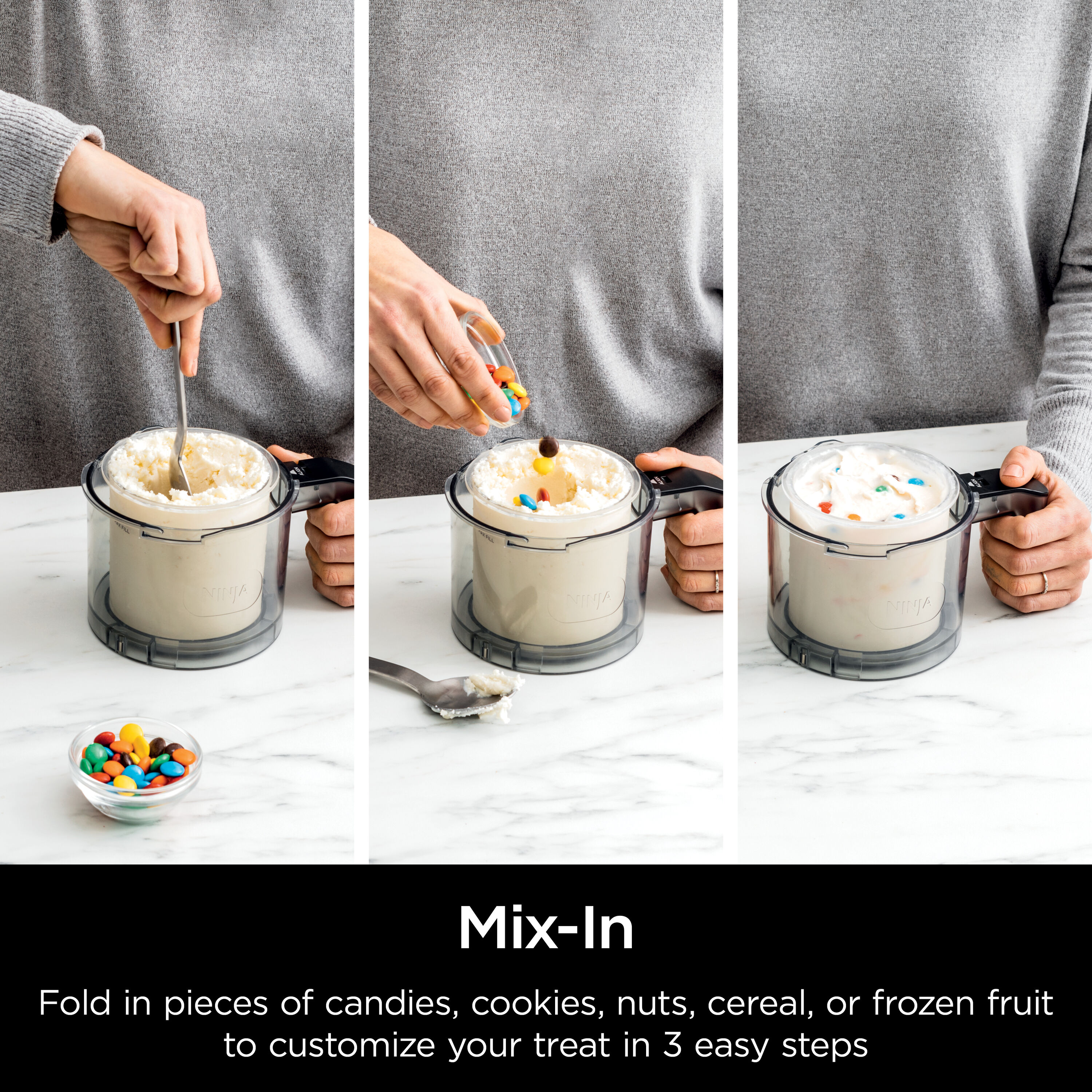 Fabricador de postres congelados Ninja Creami Deluxe 11 en 1 de 0.75 cuartos de galón (hace: Helado, Sorbete, Yogur Congelado, Helado tipo Soft-Serve) NC501