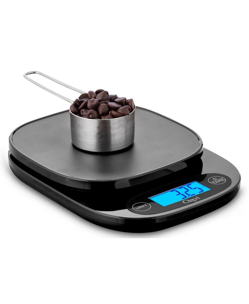Báscula de Cocina Digital Operada con Pilas en Color Negro Ozeri ZK420-B