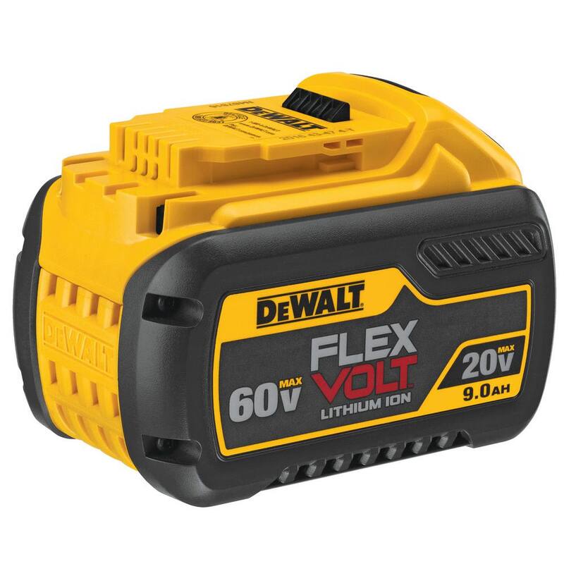 DEWALT FLEXVOLT 60V MAX Taladro inalámbrico en línea de 1/2 pulgadas para montantes y vigas con E-Clutch y (2) Baterías FLEXVOLT 9.0Ah - DCD470X1W609