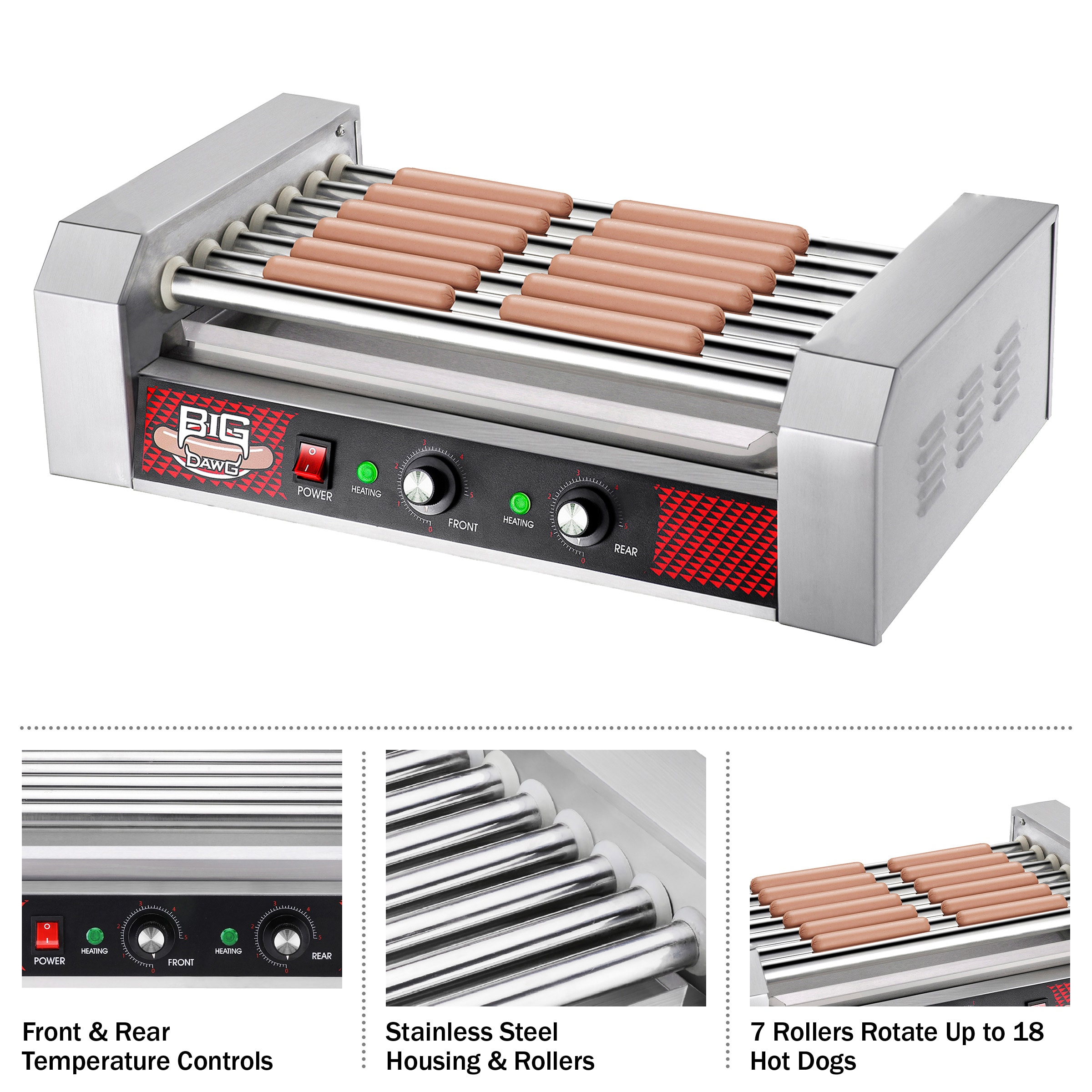 Rodillo para Hot Dogs Great Northern Popcorn 83-DT6131