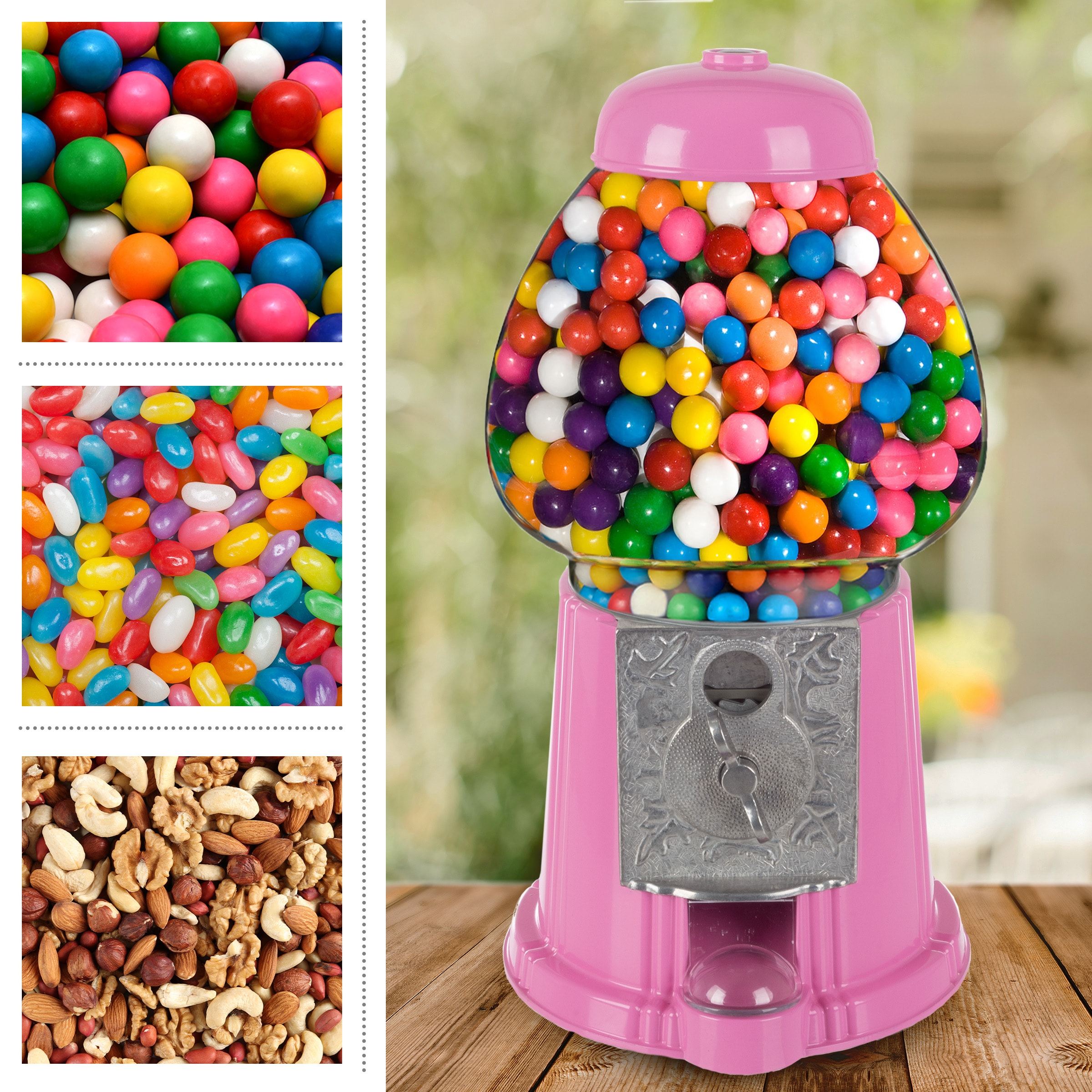 Máquina de chicles rosa Great Northern Popcorn 83-DT5687-P