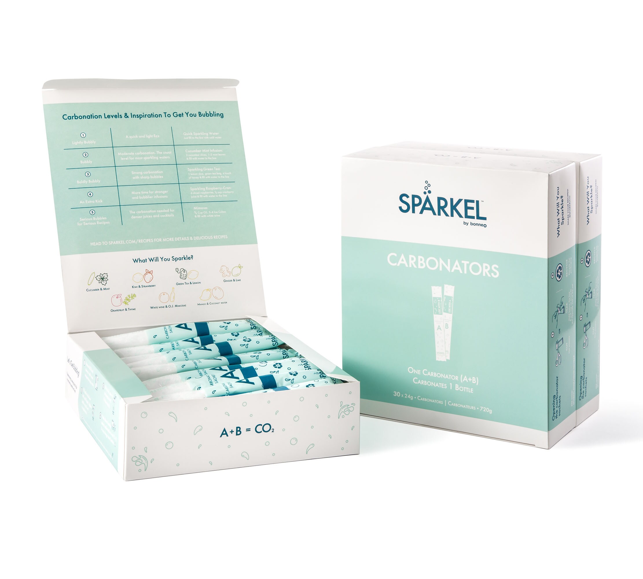Fabricador de soda programable SPARKEL Blanco (Hace agua con gas y soda) BOI-003-002-W