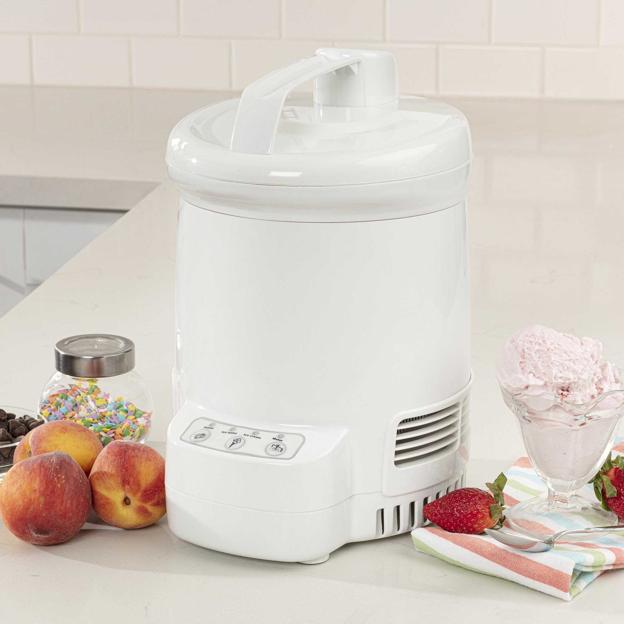 Máquina para hacer helados eléctrica Koolatron de 1.25 cuartos (Prepara: Gelato, Sorbete, Helado de Yogur Congelado, Helado de Servir Suave) TCIF06G