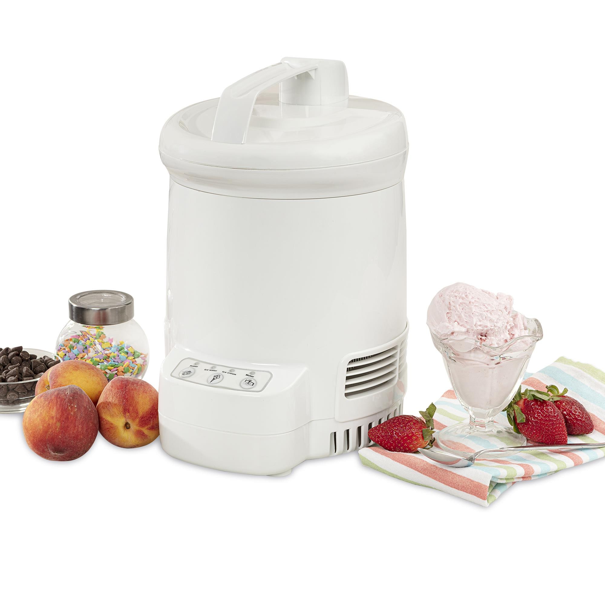 Máquina para hacer helados eléctrica Koolatron de 1.25 cuartos (Prepara: Gelato, Sorbete, Helado de Yogur Congelado, Helado de Servir Suave) TCIF06G