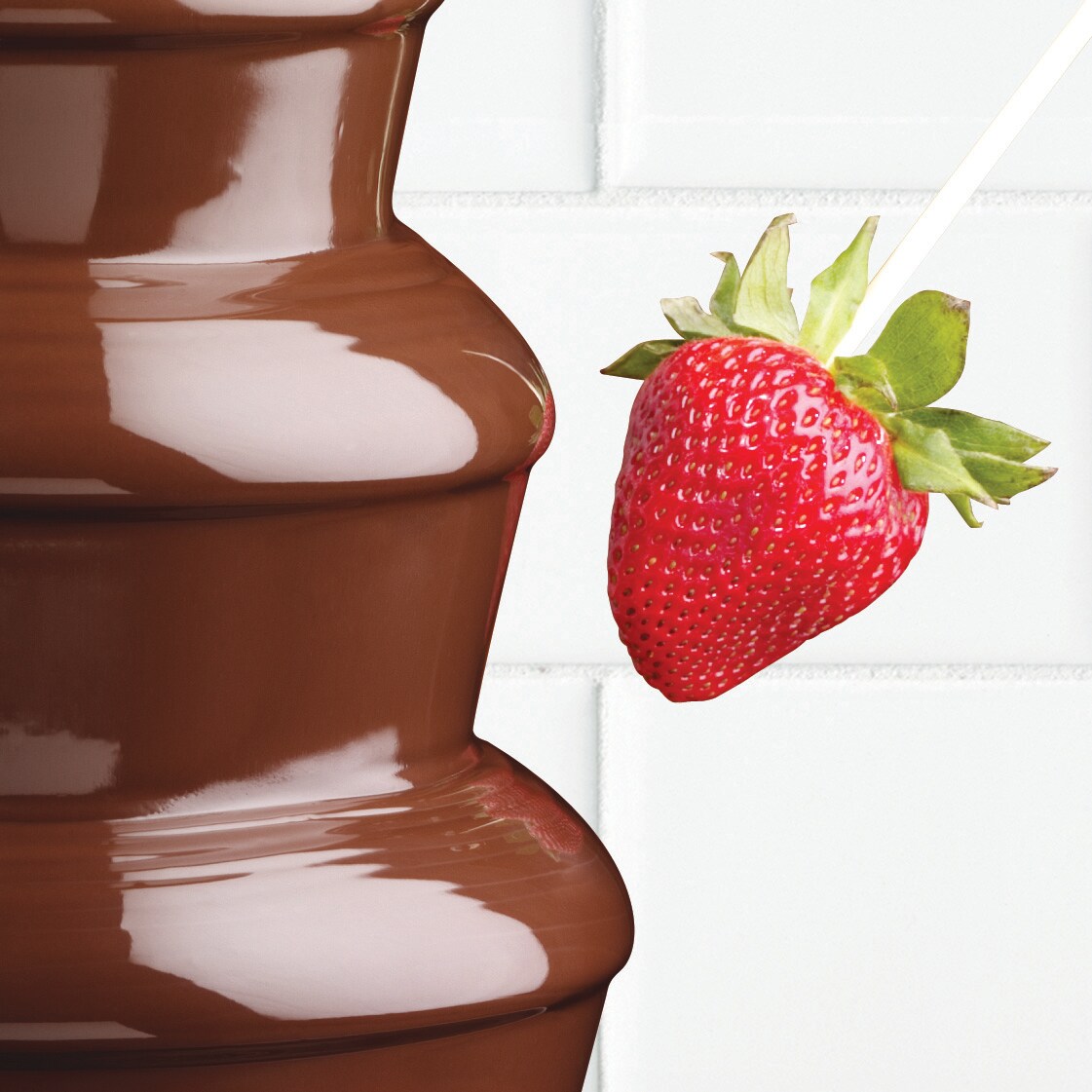 Fuente de chocolate de acero inoxidable de 2 libras para fondue Nostalgia NCFF986SS