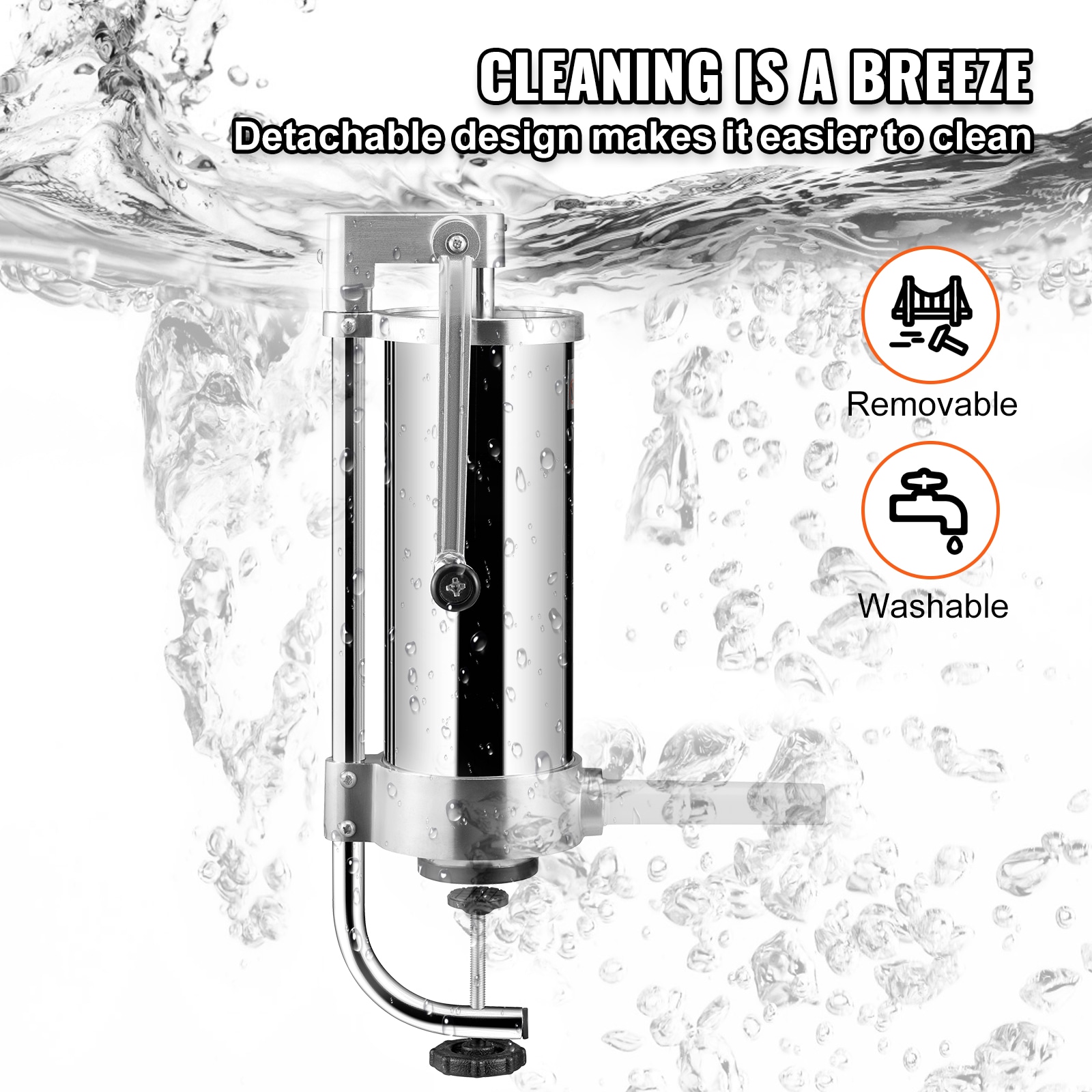 Hacedor de salchichas vertical de 3 L de grado alimenticio de acero inoxidable SUS 304