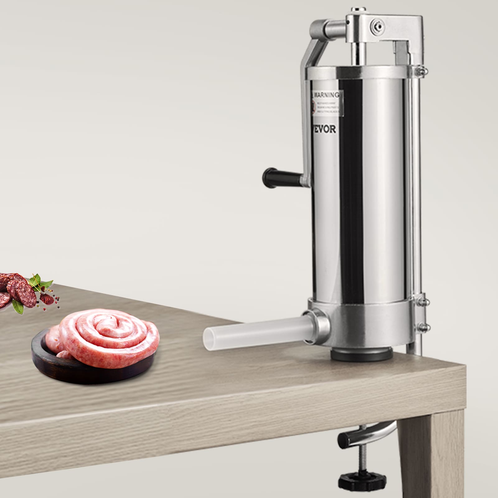 Hacedor de salchichas vertical de 3 L de grado alimenticio de acero inoxidable SUS 304