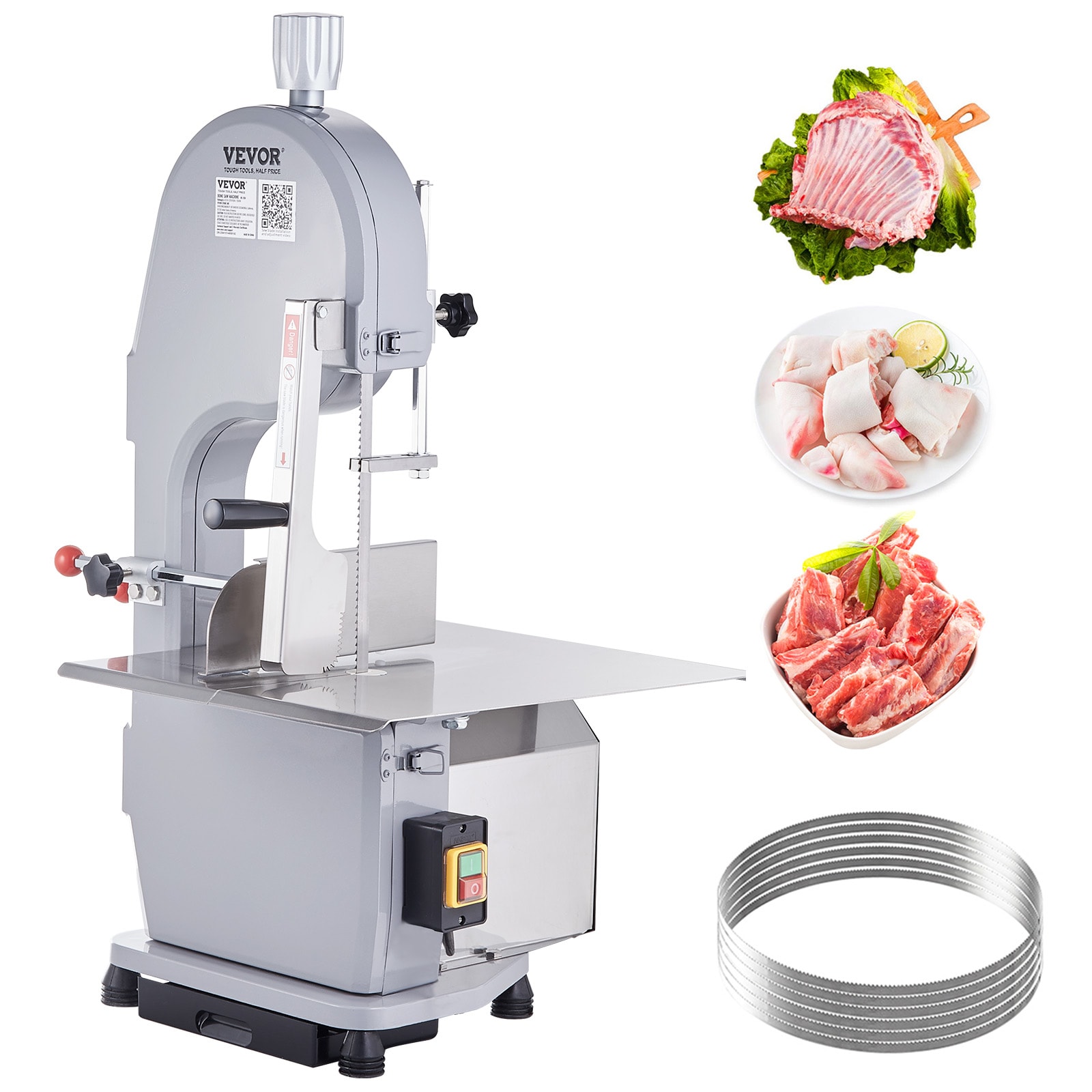Máquina para cortar huesos de aluminio y acero inoxidable de 1500W 7.9 pulgadas con enchufe JGJJG-21000000001V1