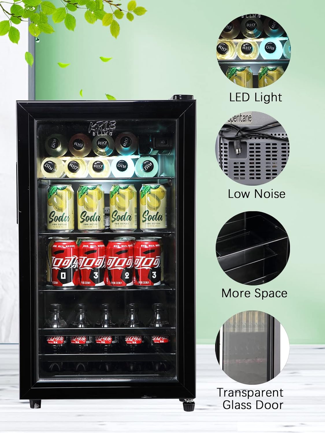 Máquina para preparar bebidas tipo frappé Runesay (Negro) HBCOLR-10