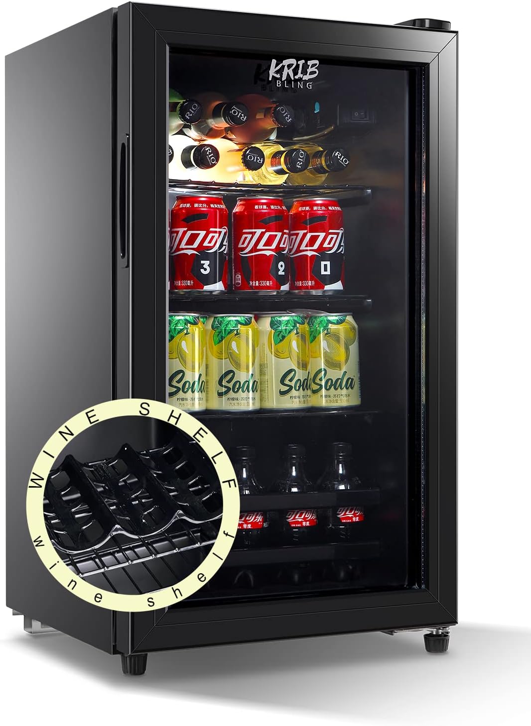 Máquina para preparar bebidas tipo frappé Runesay (Negro) HBCOLR-10