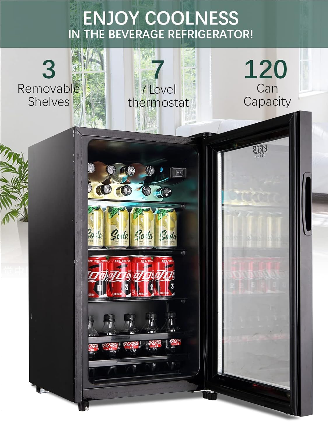 Máquina para preparar bebidas tipo frappé Runesay (Negro) HBCOLR-10