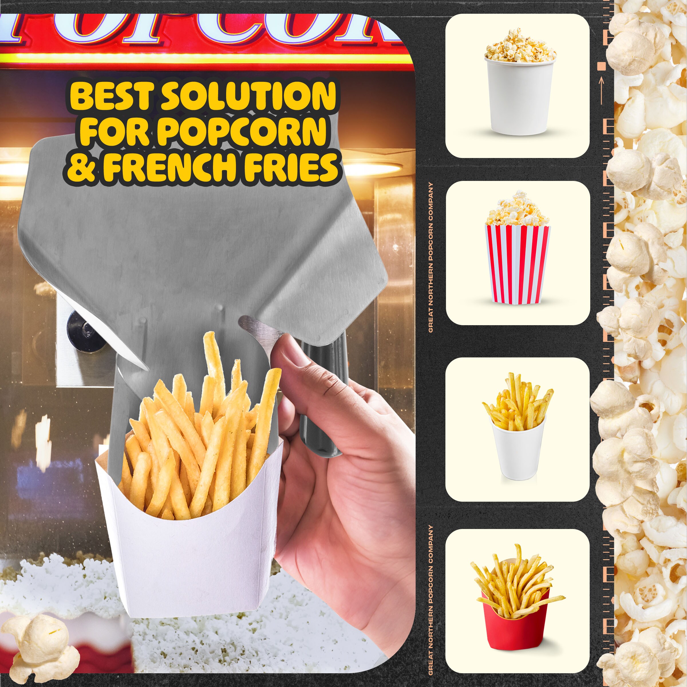 Máquina para hacer palomitas de maíz en mostrador 0.625 tazas Gris Great Northern Popcorn 83-DT6080