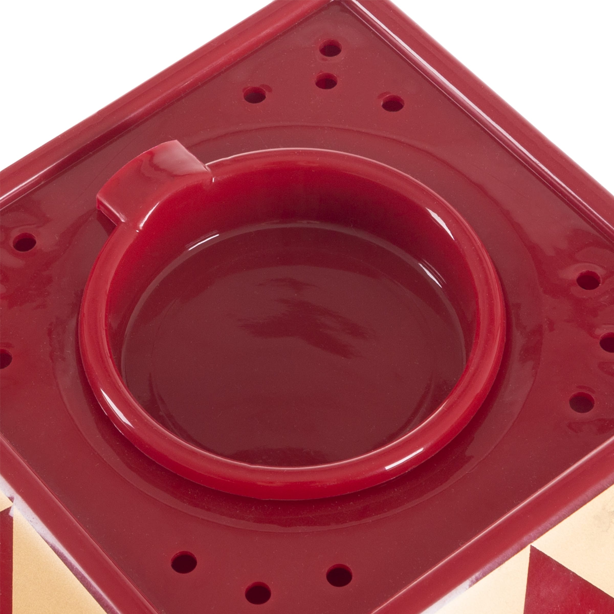 Máquina para hacer palomitas estilo vintage en rojo con capacidad para 6 tazas