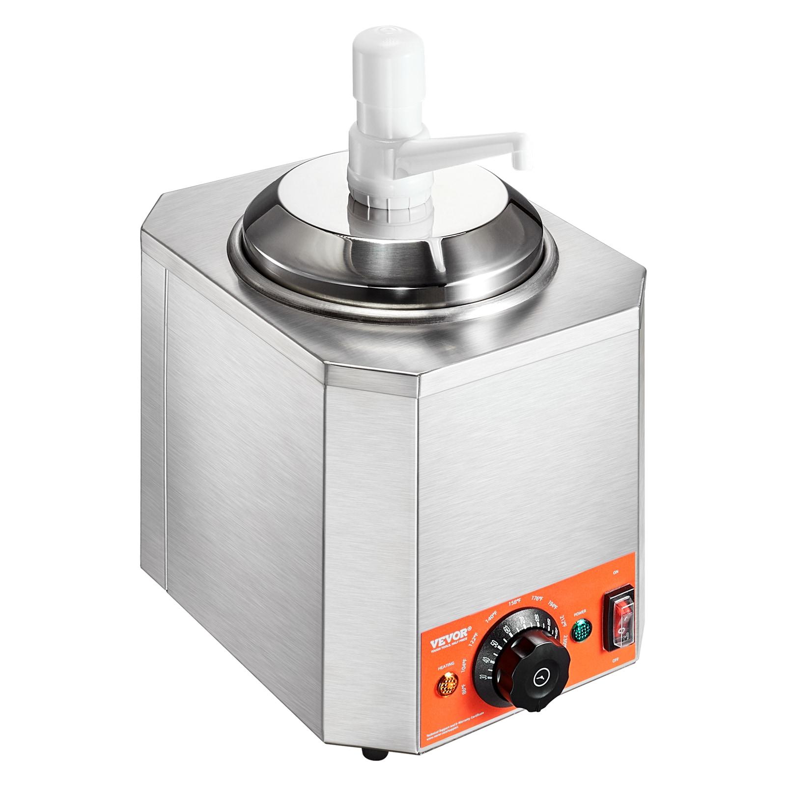 Calentador de Chocolate Caliente de 600 W 2.3 QT Calentador de Queso Derretido enchufable