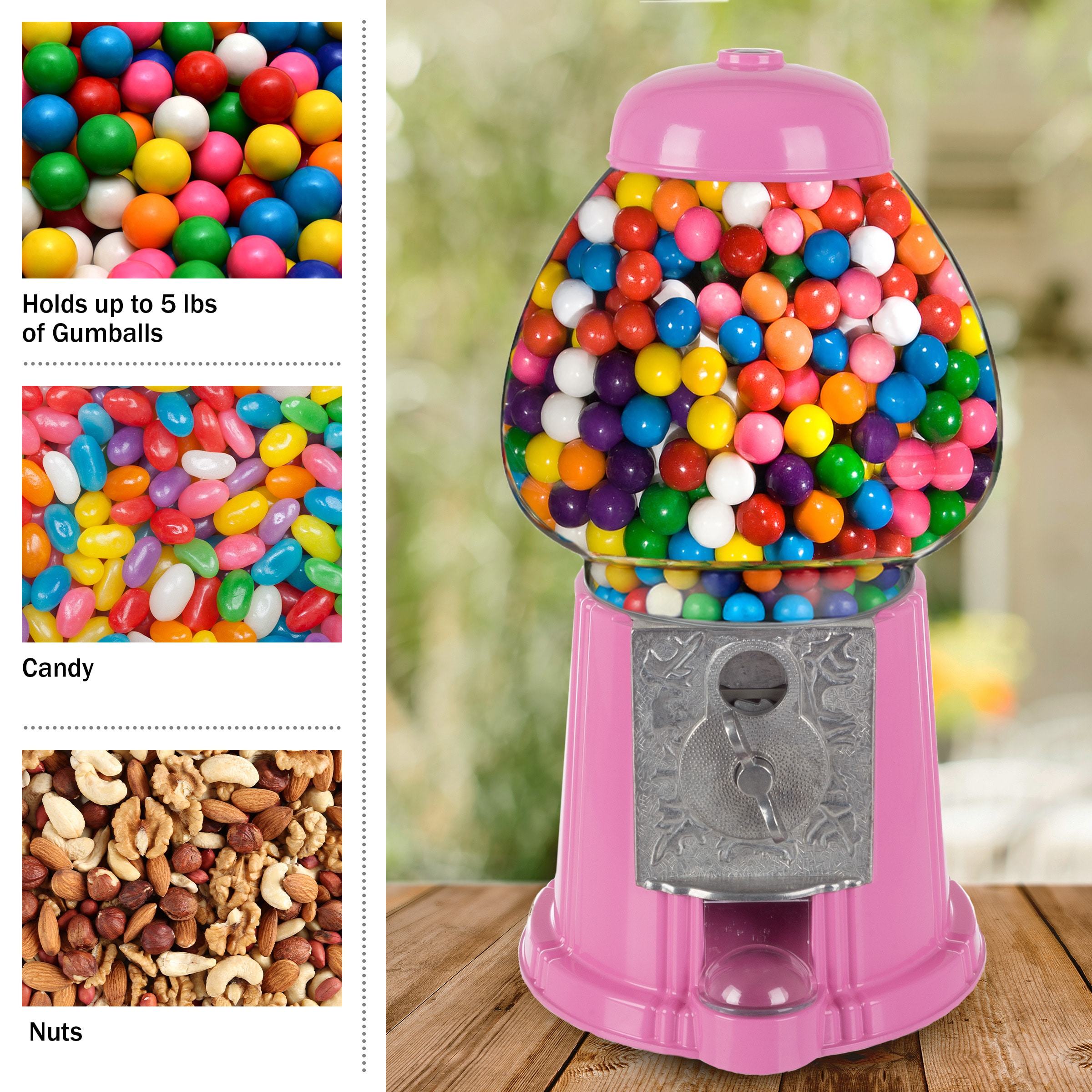 Máquina de chicles rosas Great Northern Popcorn 83-DT5686-P