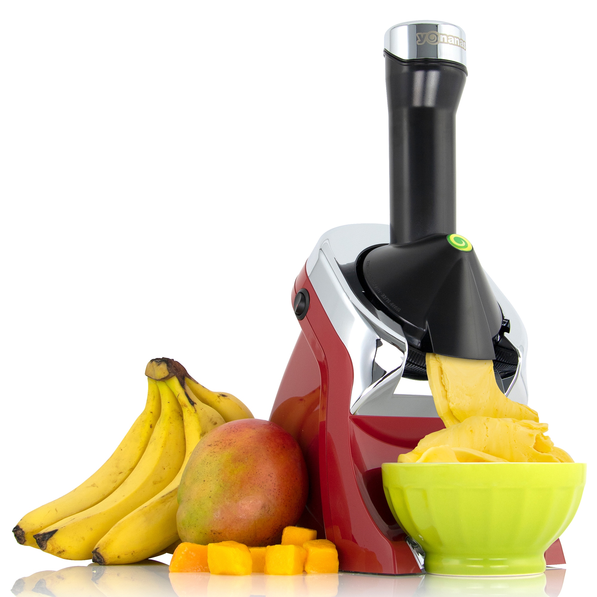 Máquina para hacer helado eléctrica Yonanas de 5 cuartos (Haz:, Sorbete,, Helado estilo soft-serve) IC0988RD13