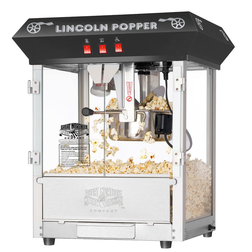 Máquina de palomitas de maíz de acero inoxidable Great Northern Popcorn para mostrador con aceite