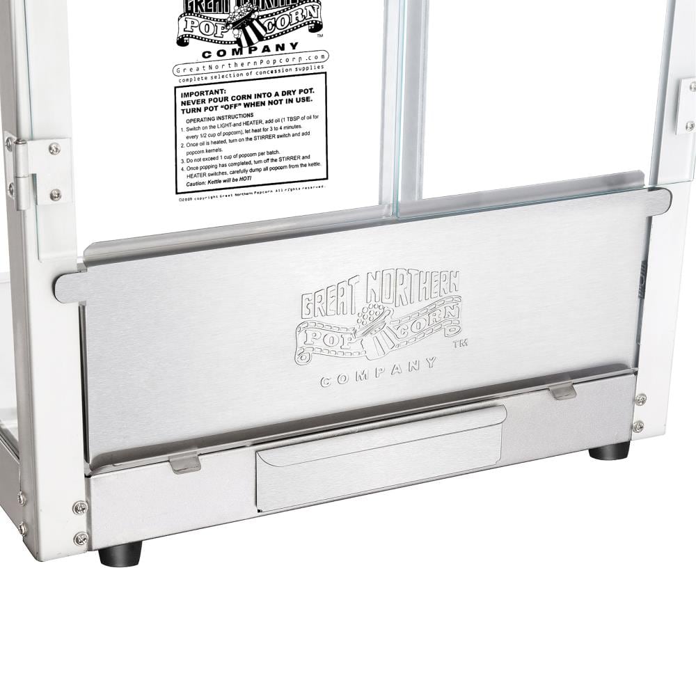 Máquina de palomitas de maíz de acero inoxidable Great Northern Popcorn para mostrador con aceite