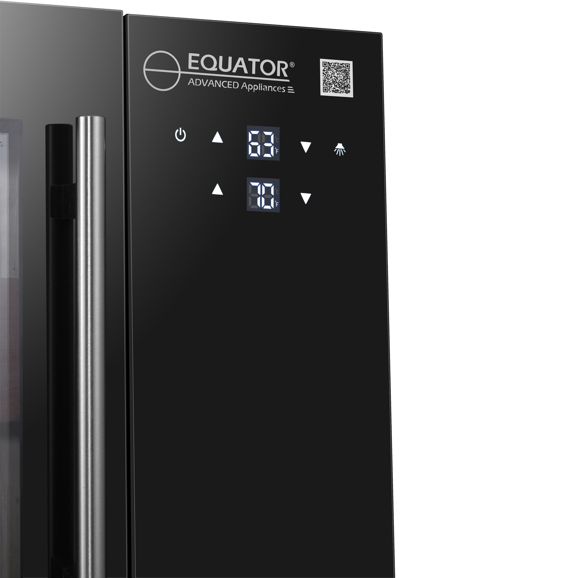 Humidor negro independiente de gabinete avanzado de Equator de 17.3 pulgadas x 25 pulgadas x 15 pulgadas (Almacena 268 Cigarros) CH 140