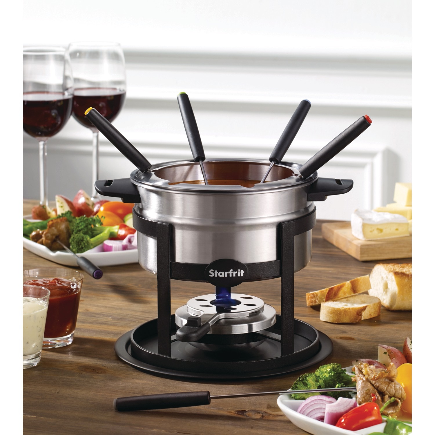 Juego de Fondue 3 en 1 de Acero Inoxidable, Starfrit Starfrit 12 Piezas