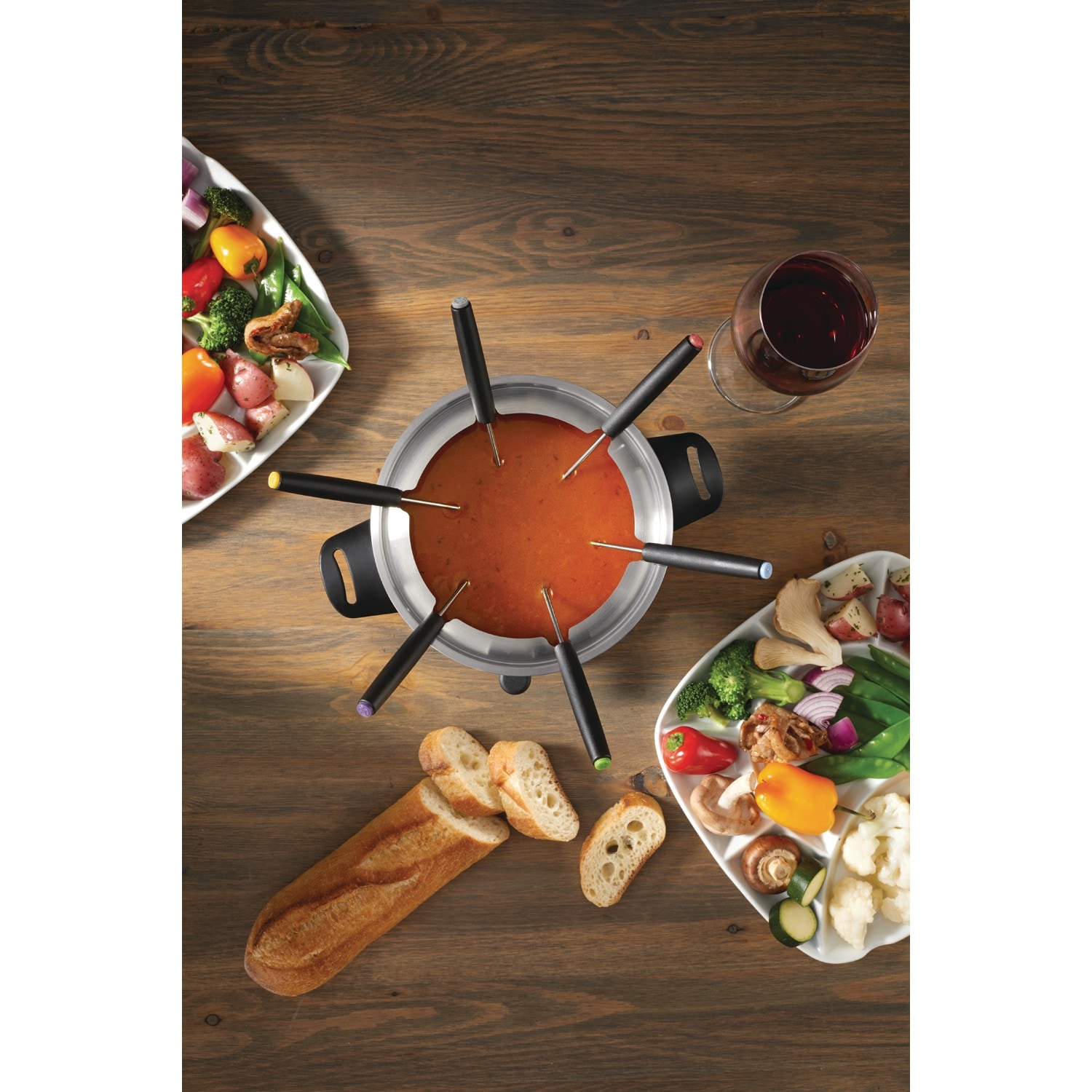 Juego de Fondue 3 en 1 de Acero Inoxidable, Starfrit Starfrit 12 Piezas
