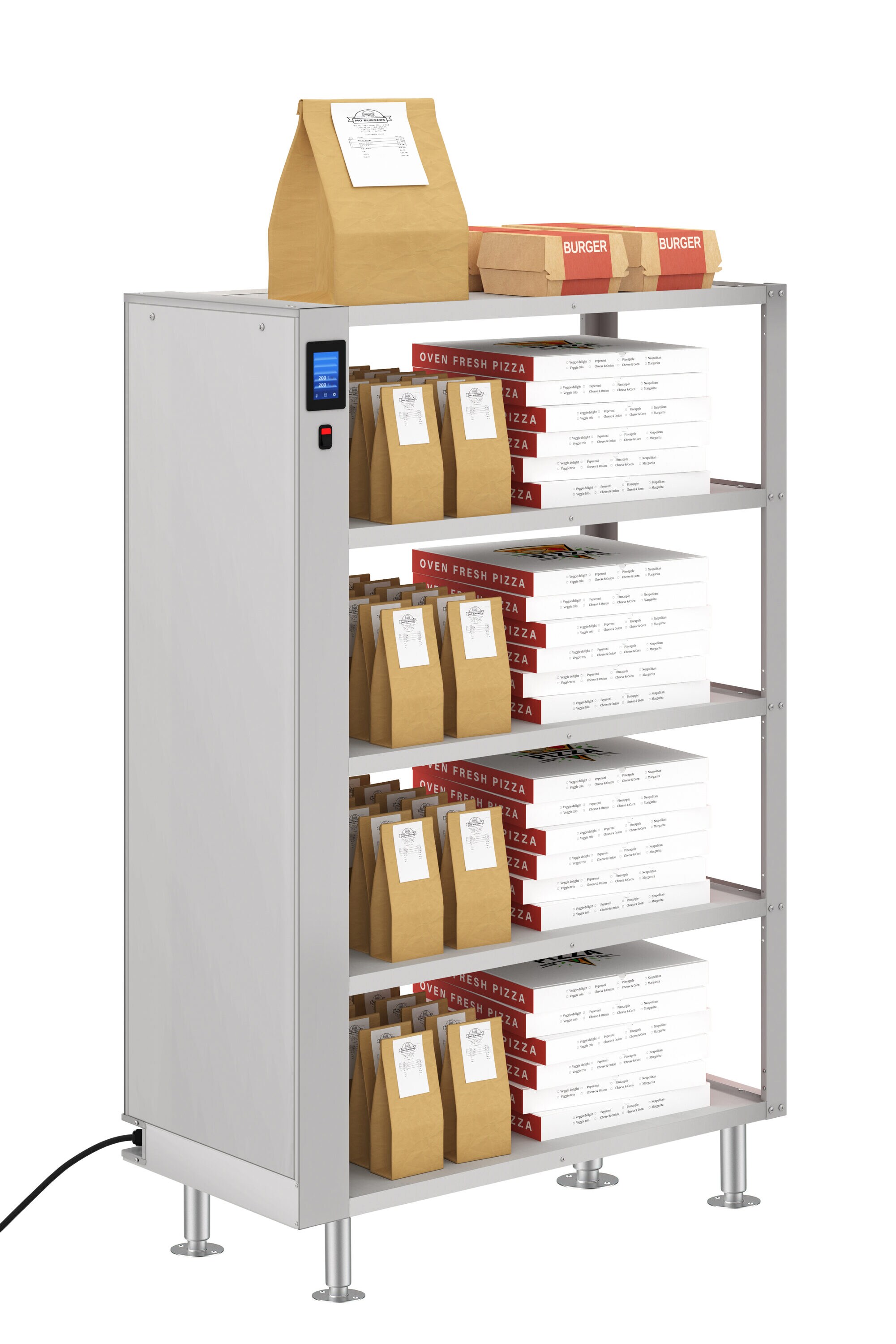 Calentador de alimentos eléctrico comercial/residencial de 26 cuartos con 5 estaciones de KoolMore LOW-KM-WSC-T5