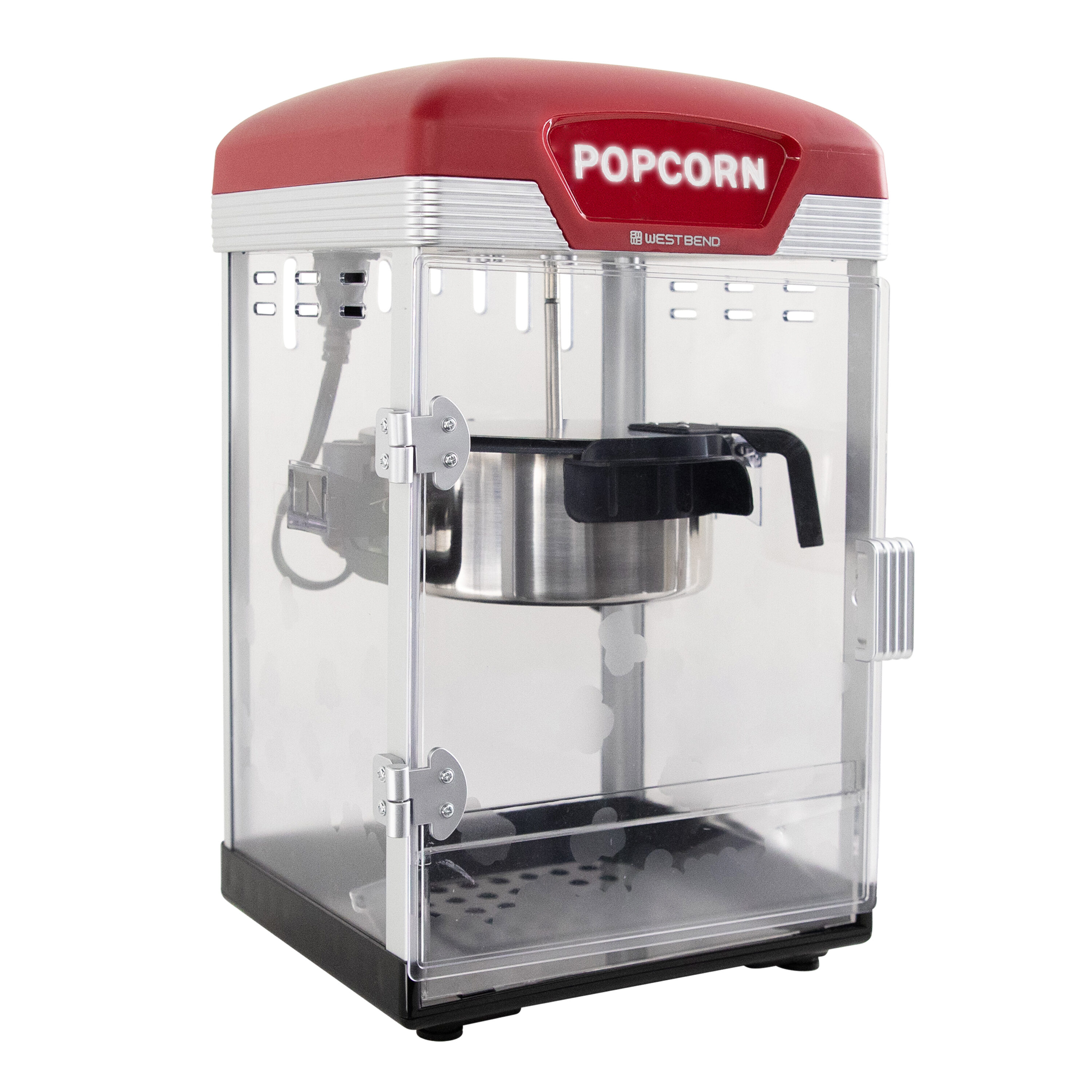 Máquina de palomitas de maíz de sobremesa de aceite rojo West Bend de 0.5 tazas