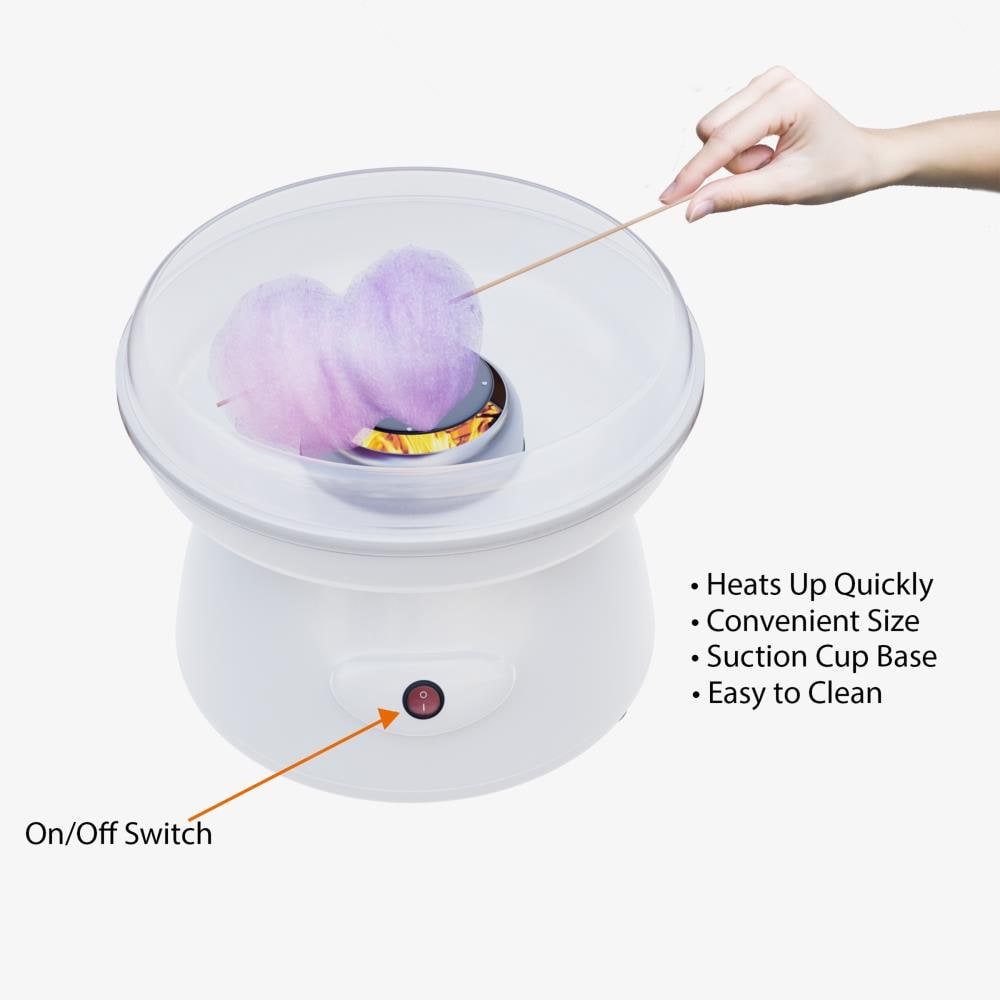 Máquina de algodón de azúcar para encimera, color blanco (450 watts) 220649MWP